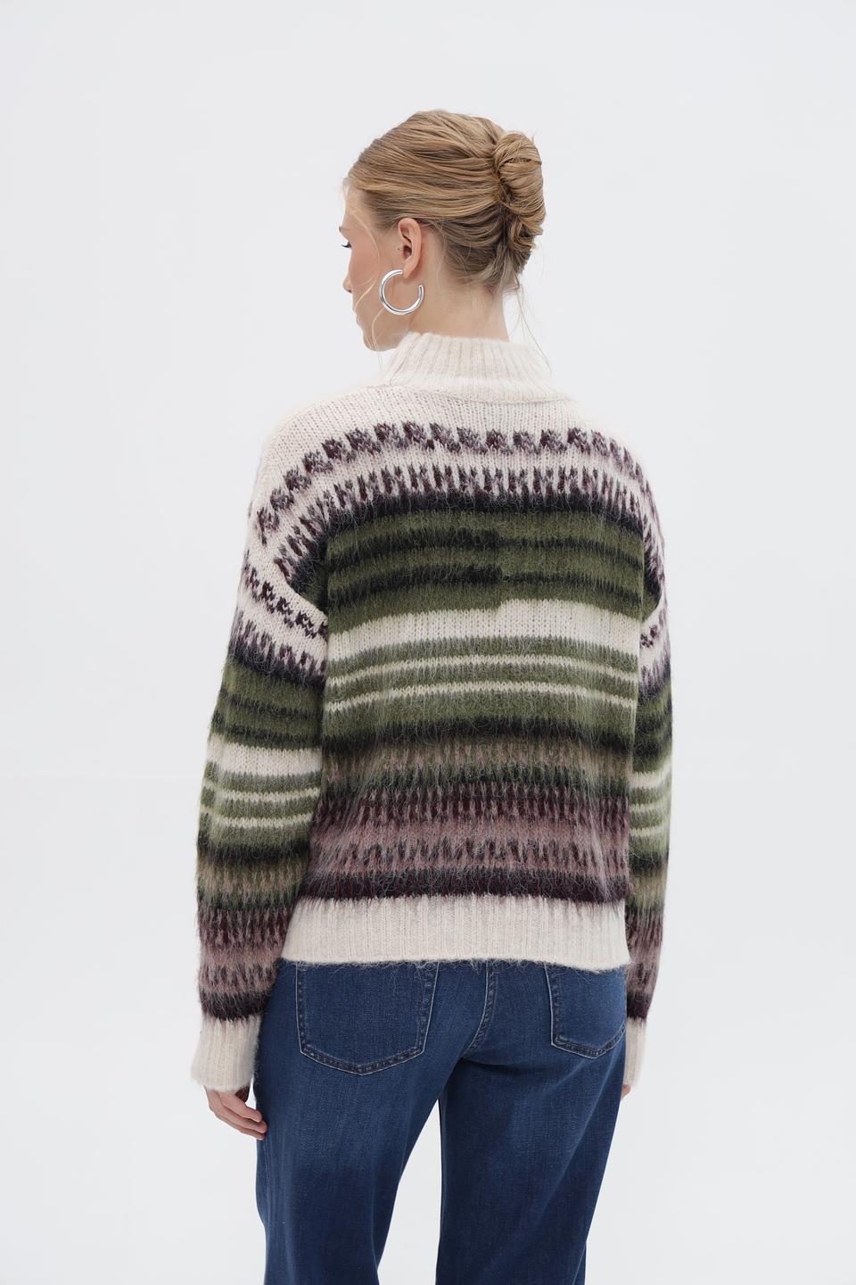 Пуловер More and More в полоску