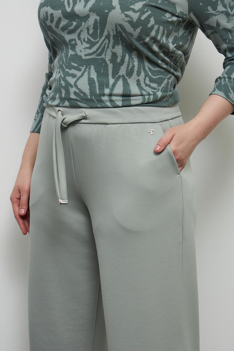 Брюки Frapp палаццо мятные