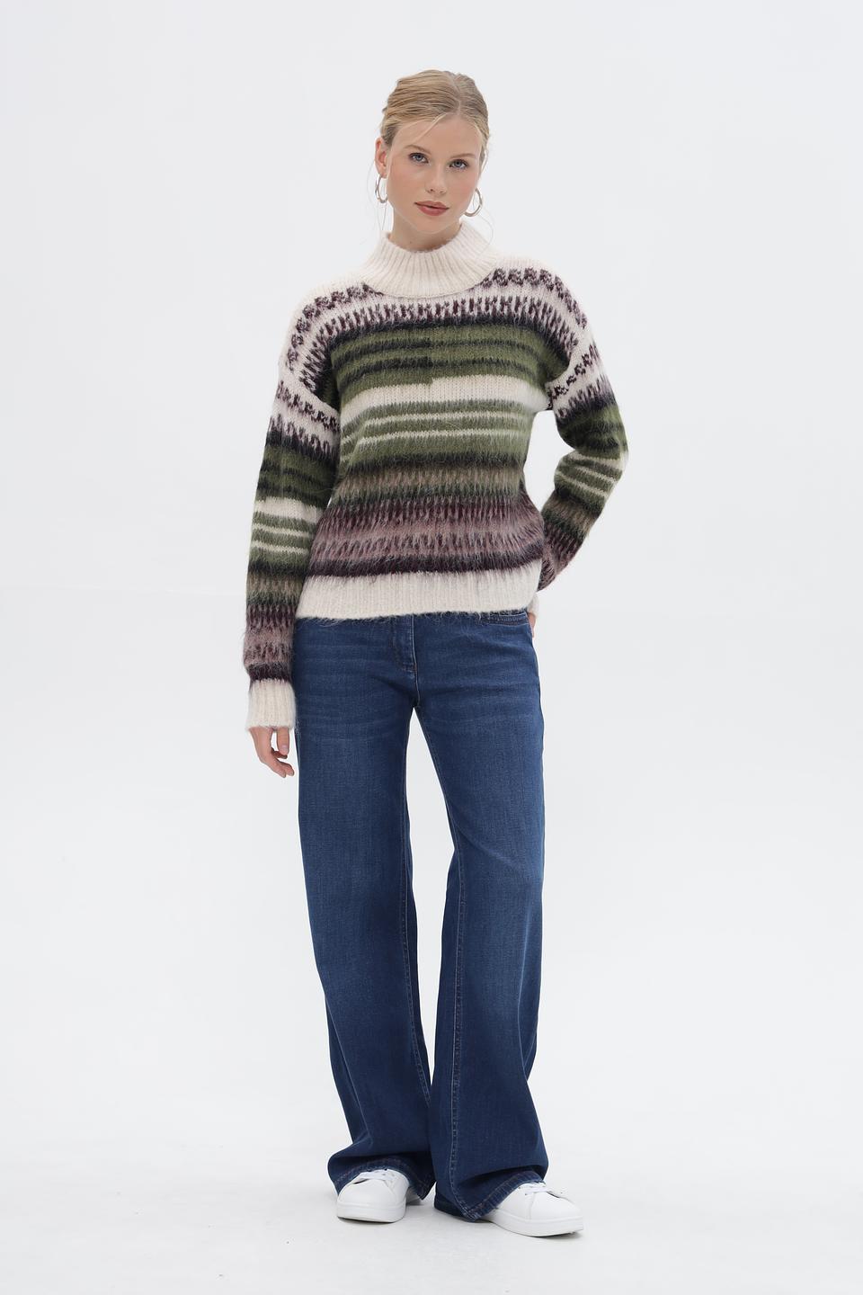 Джинсы клеш ZRS синие