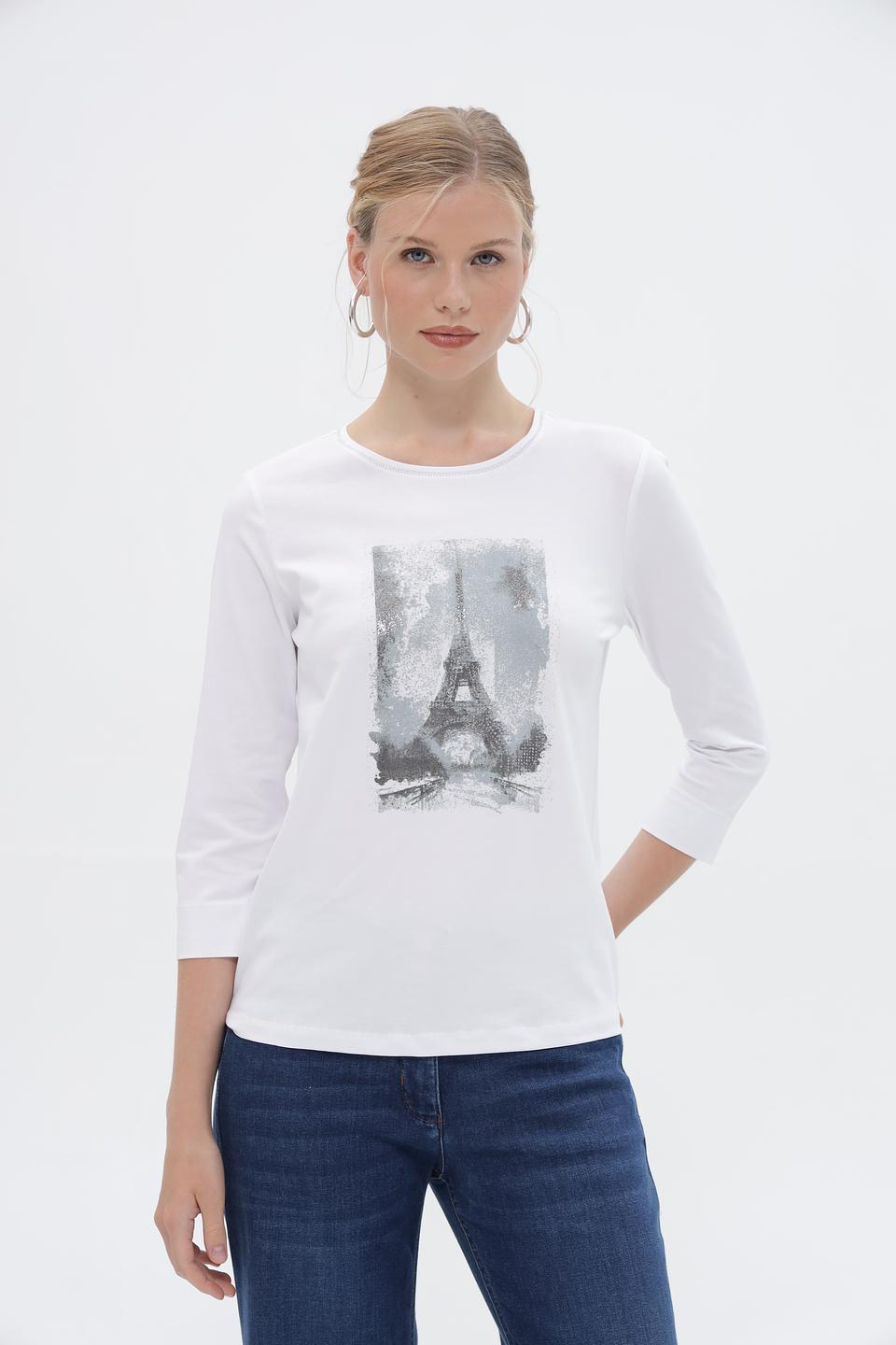 Лонгслив Bianca с Эйфелевой башней