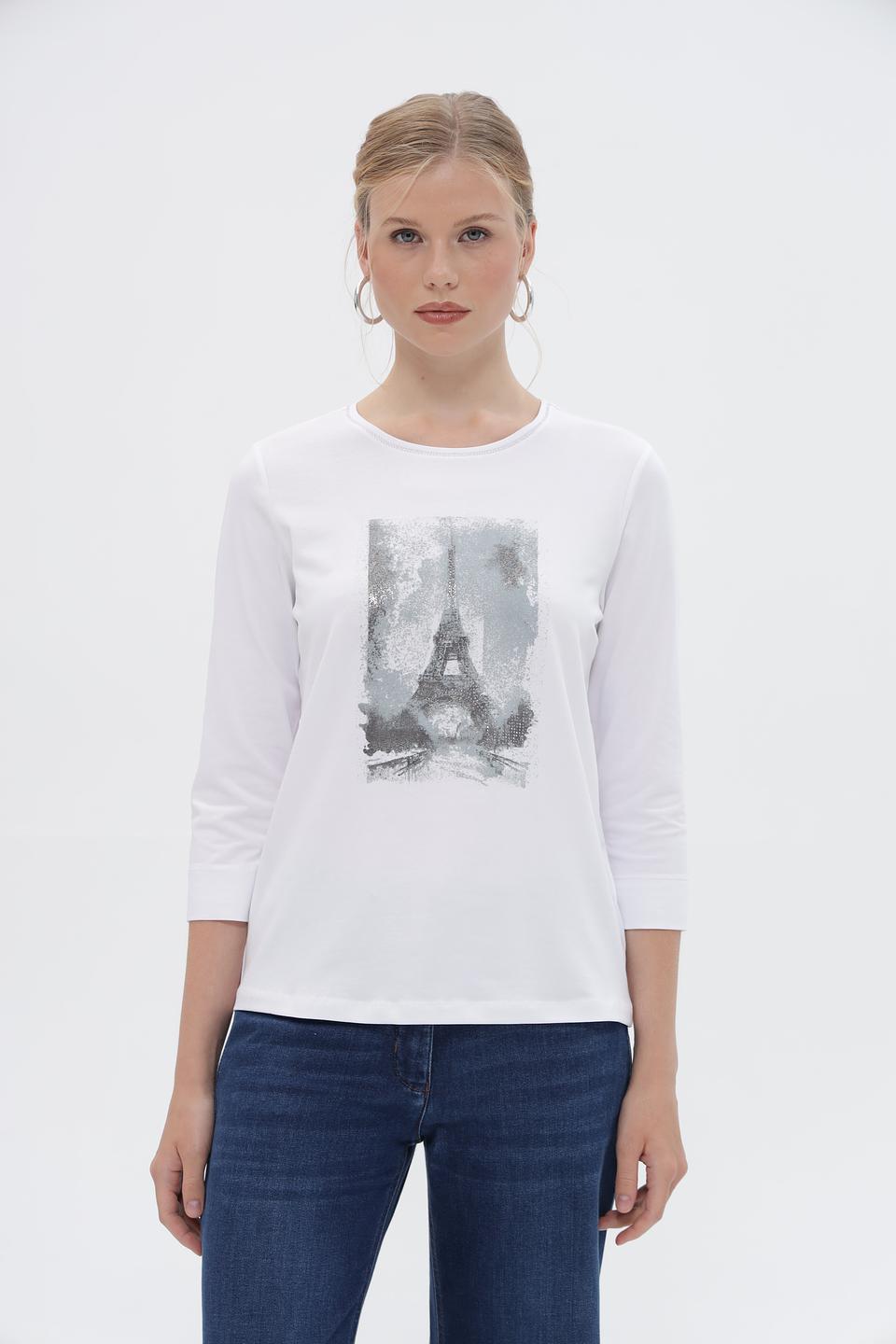Лонгслив Bianca с Эйфелевой башней