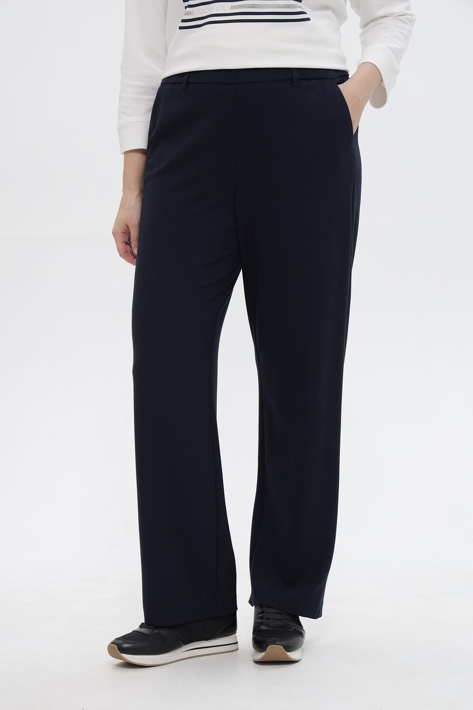 Брюки Frank Walder прямые темно-синие
