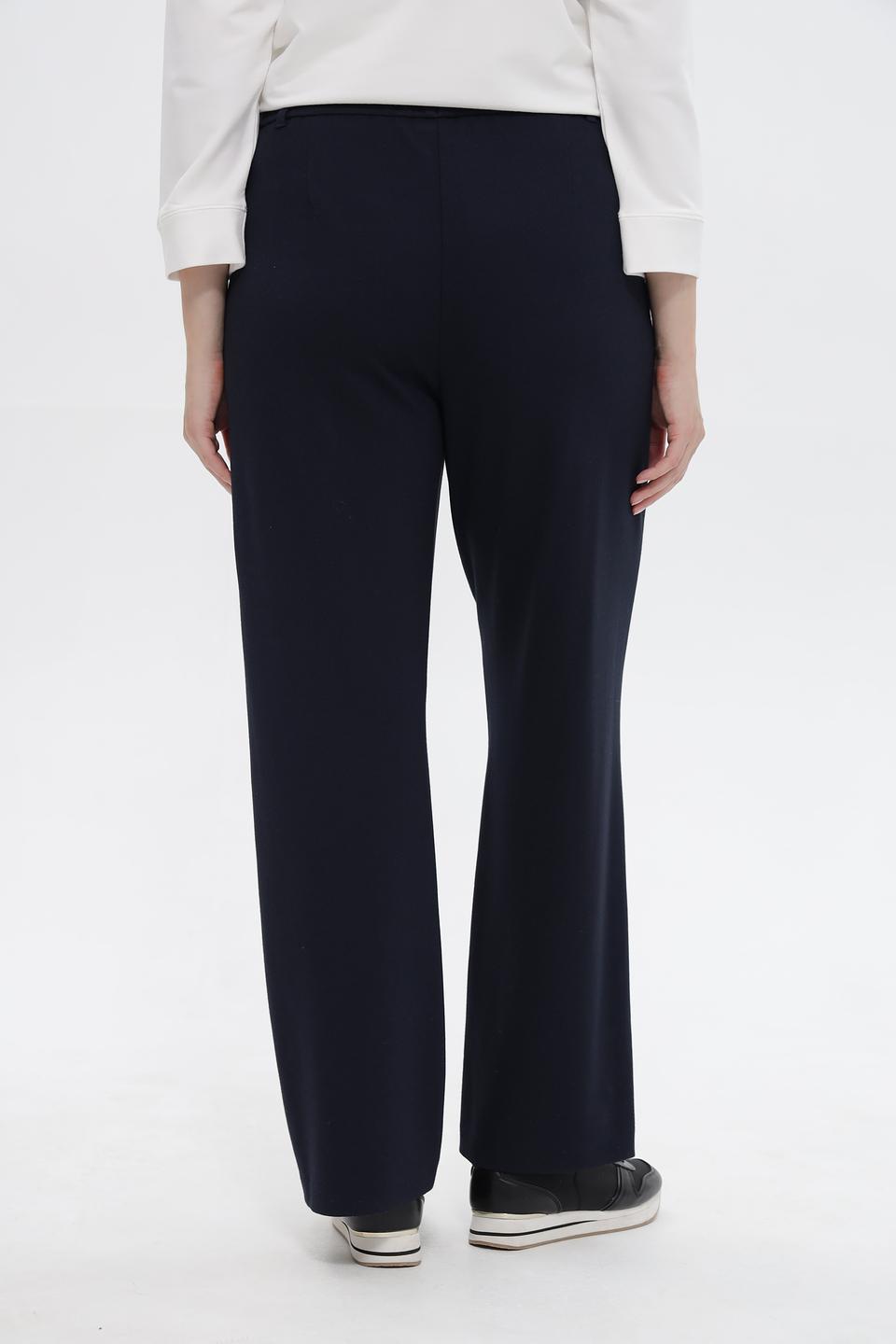 Брюки Frank Walder прямые темно-синие