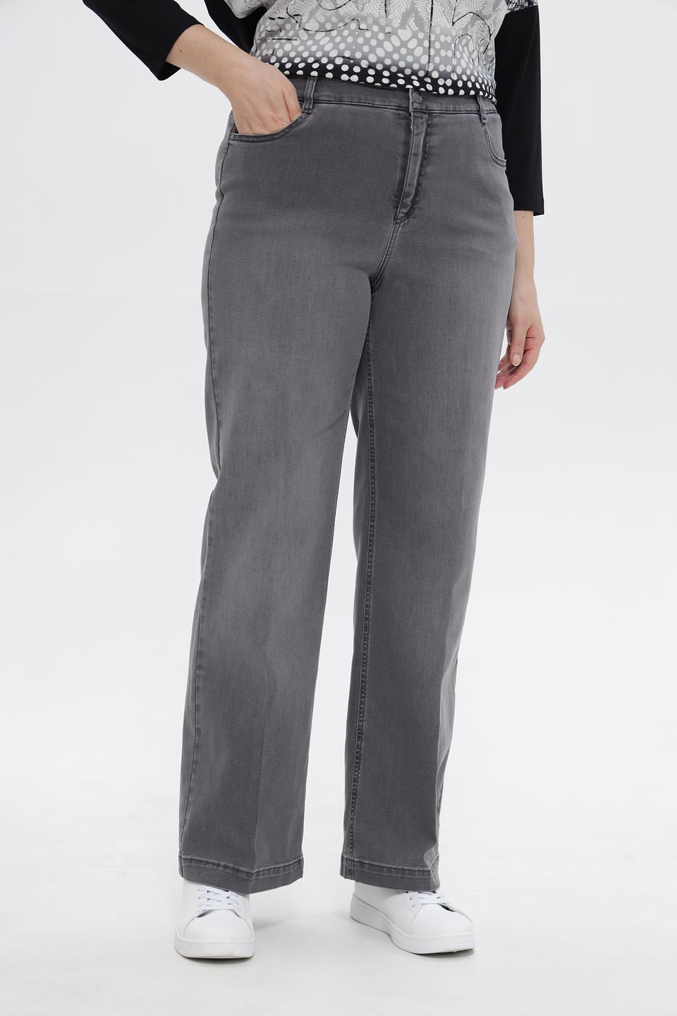 Джинсы Gardeur серые прямые