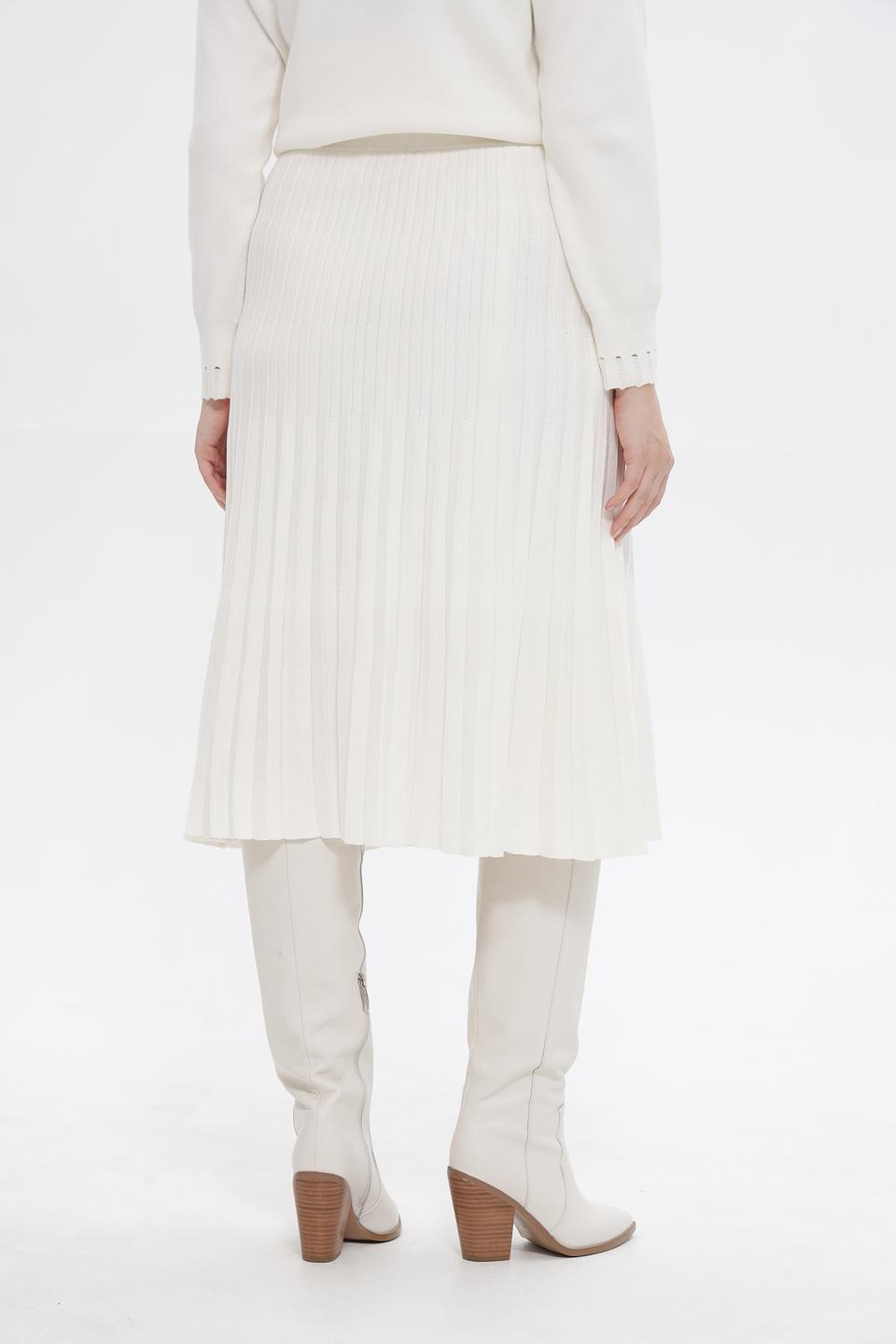 Юбка Passioni плиссированная молочная
