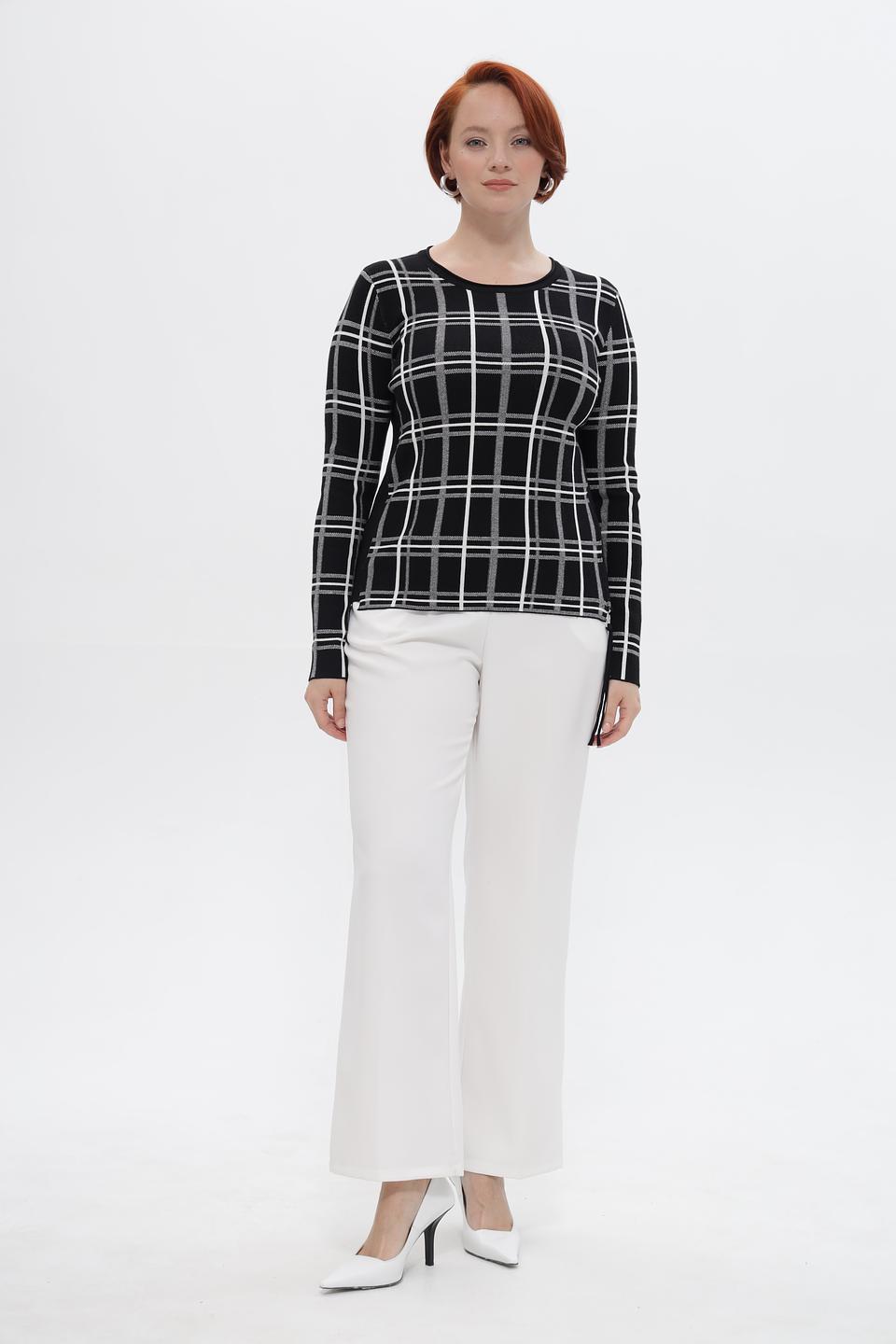 Пуловер Passioni в клетку