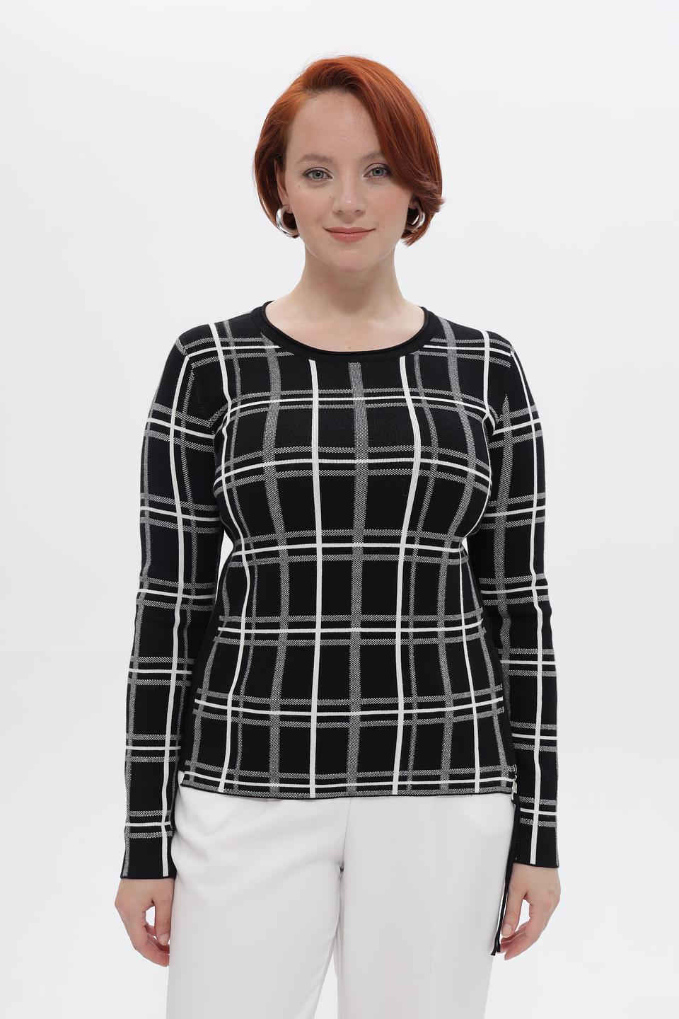 Пуловер Passioni в клетку