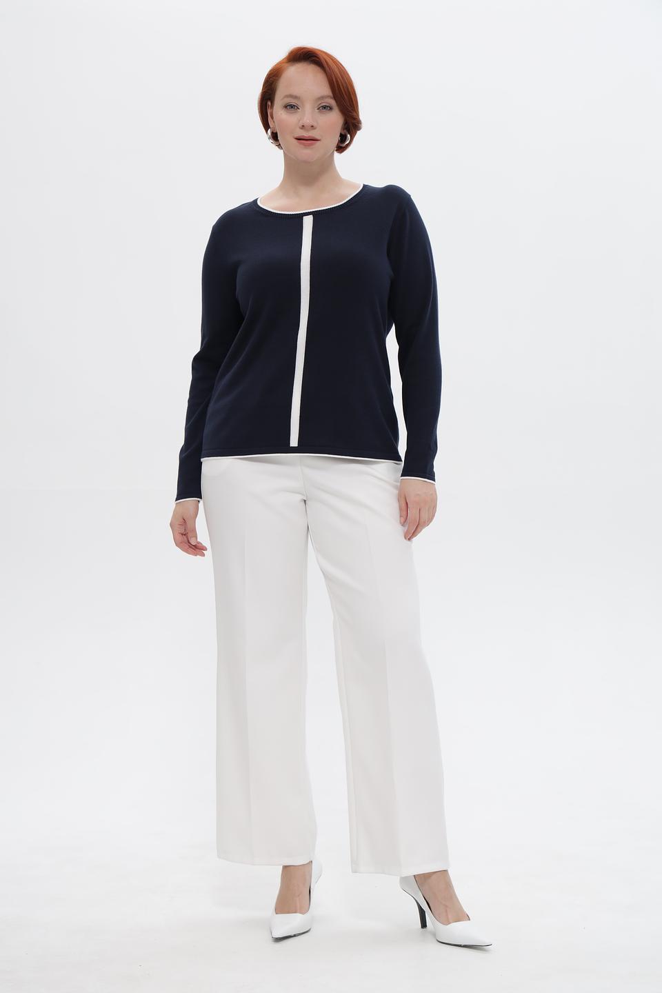 Пуловер Frank Walder с белой полосой