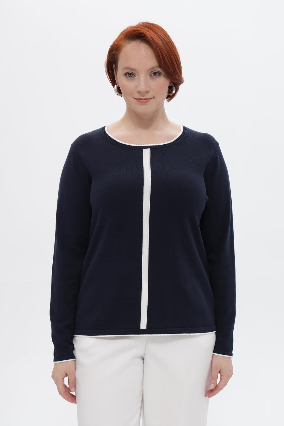 Пуловер Frank Walder с белой полосой