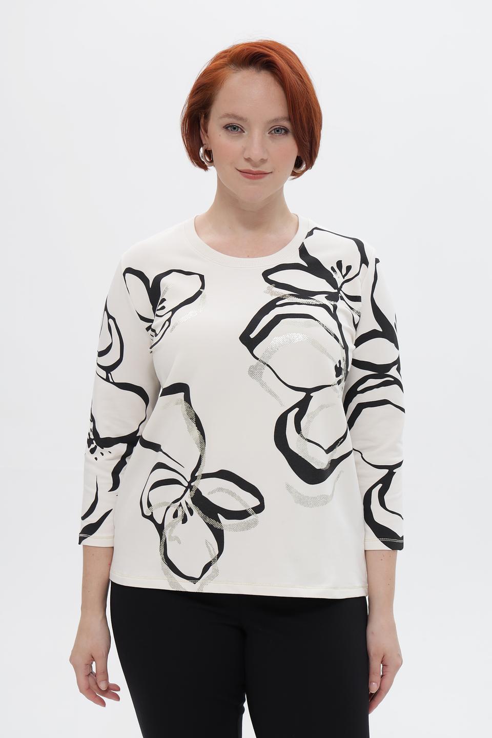 Пуловер Frank Walder с цветами