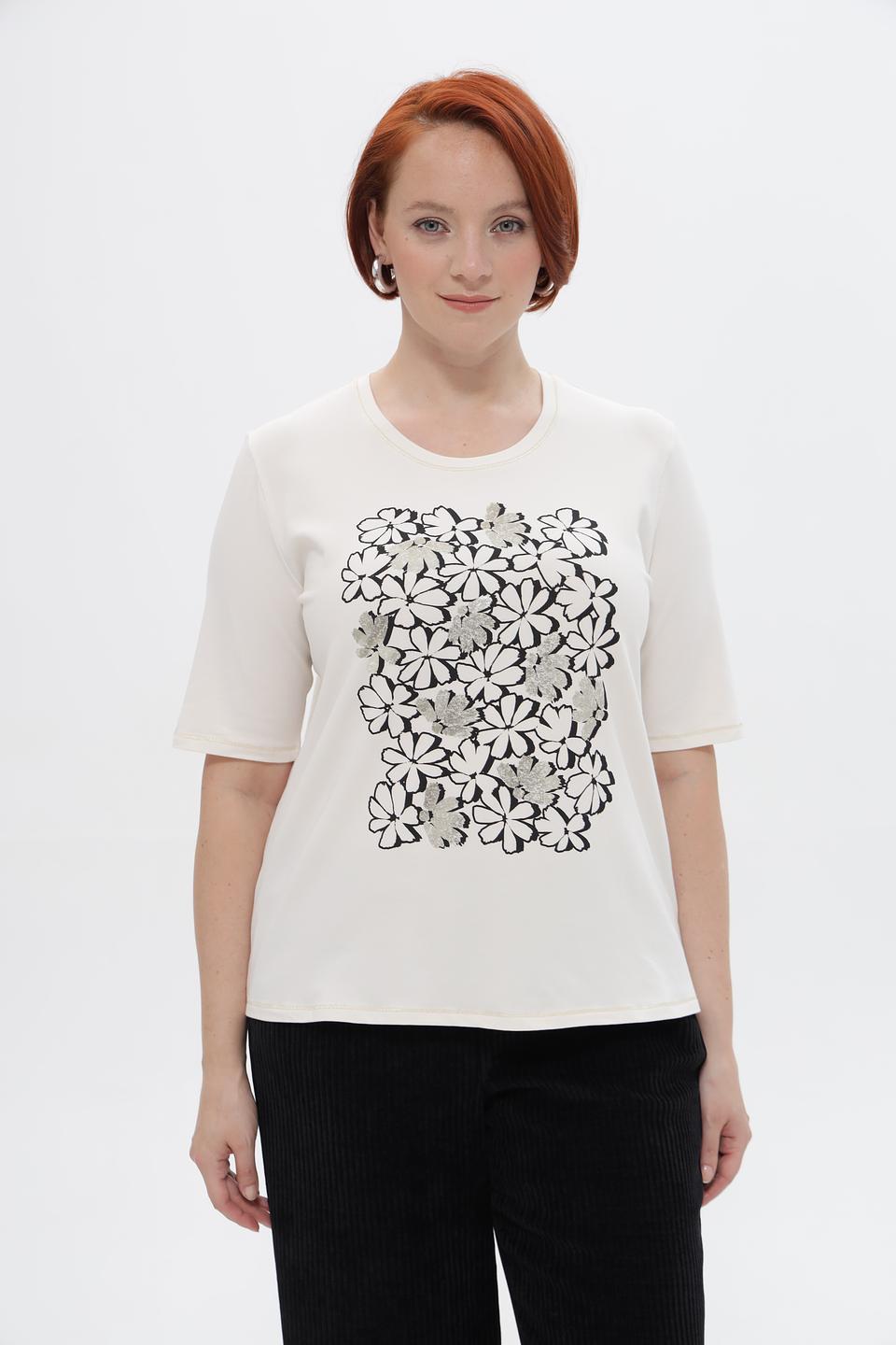 Футболка Frank Walder с цветочным принтом