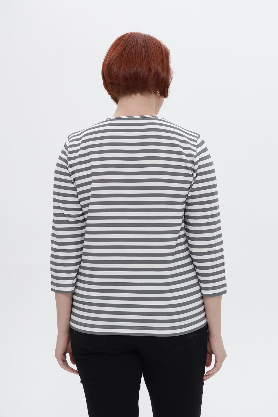 Футболка Rabe collection в полоску с принтом