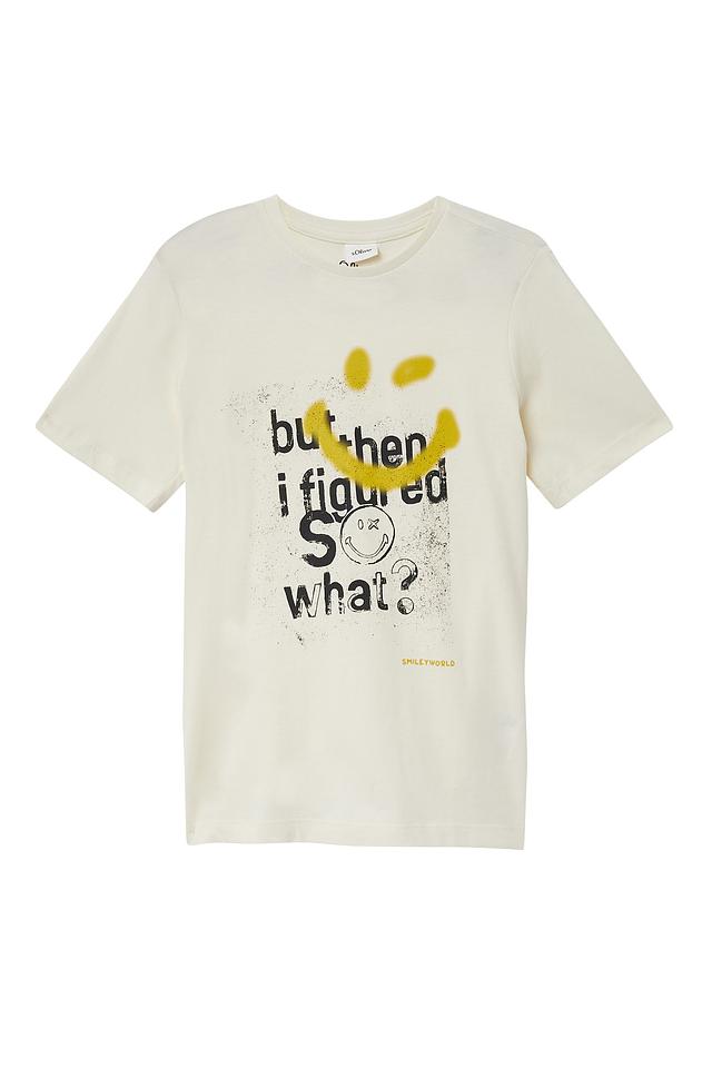 Футболка s.Oliver с принтом св.серый