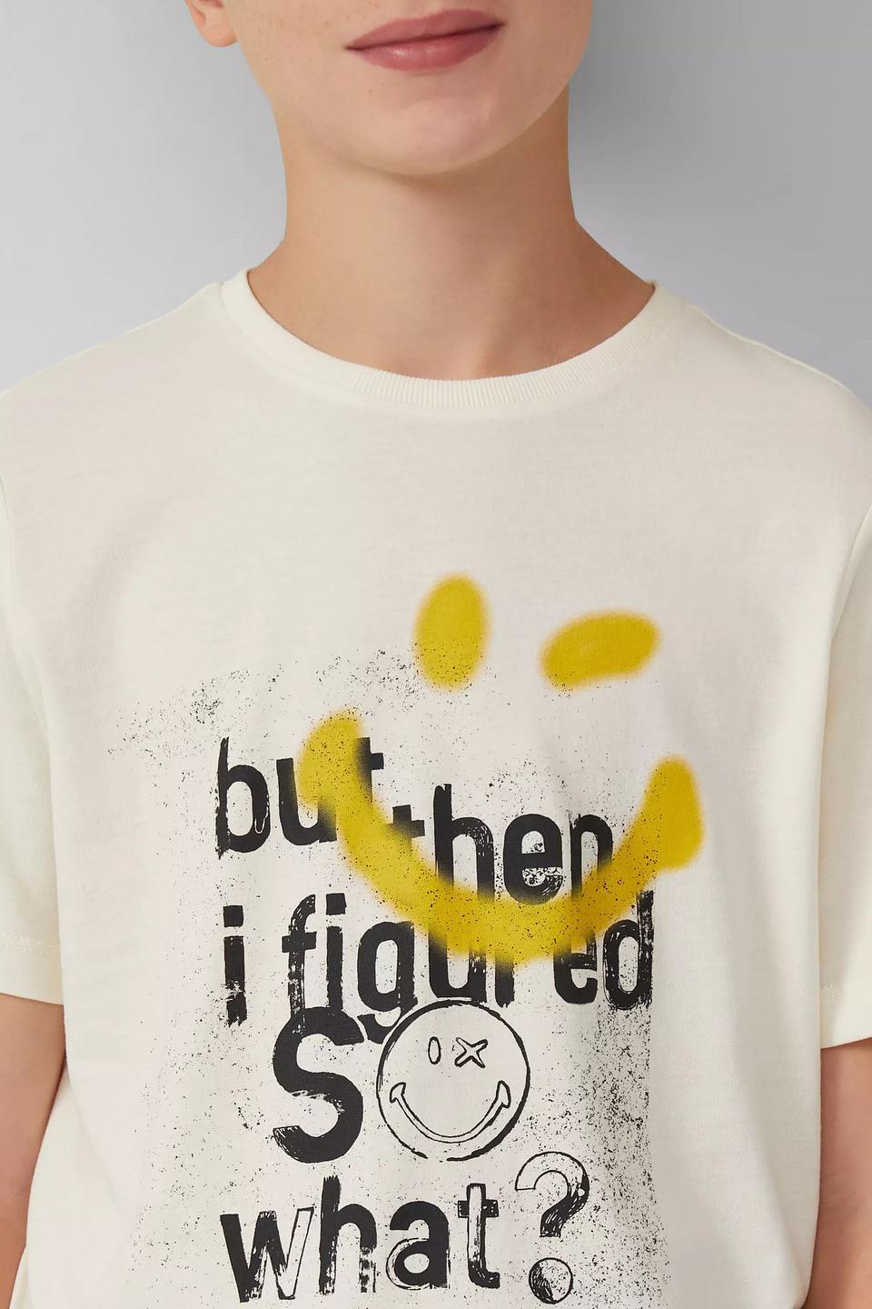 Футболка s.Oliver с принтом св.серый