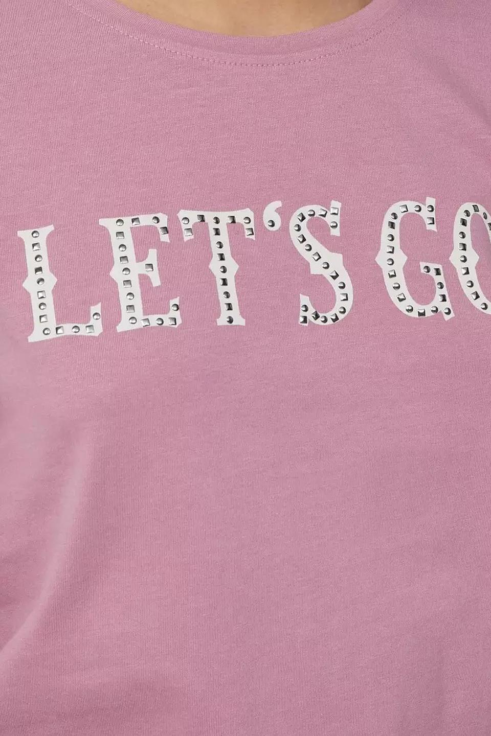 Футболка s.Oliver с надписью розовый