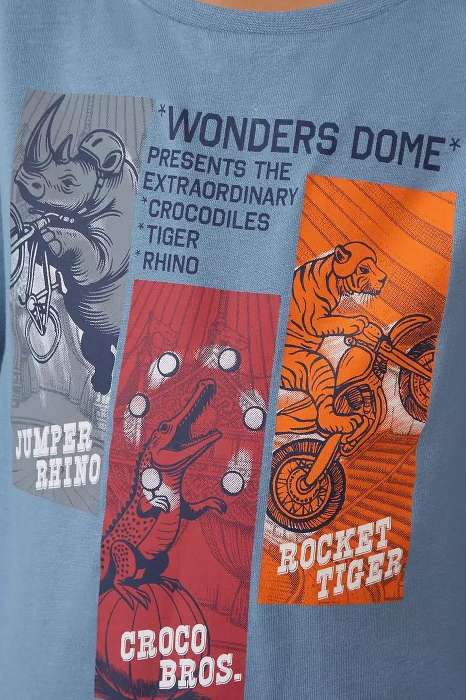 Футболка s.Oliver с принтом голубая