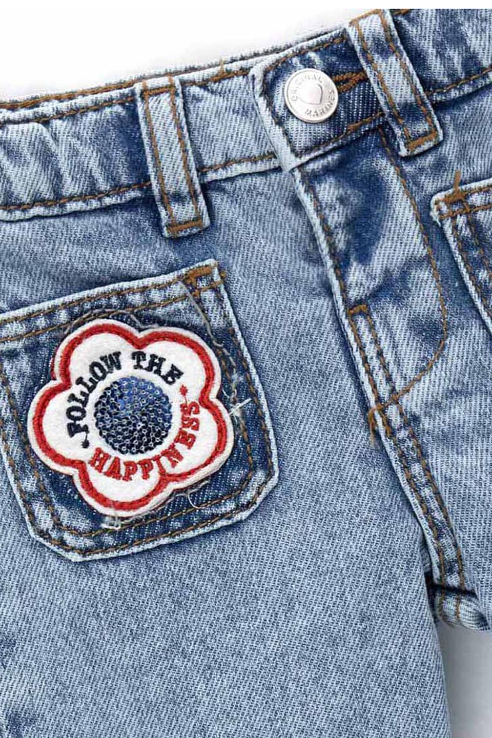 Джинсы Original Marines дев. с аппликациями