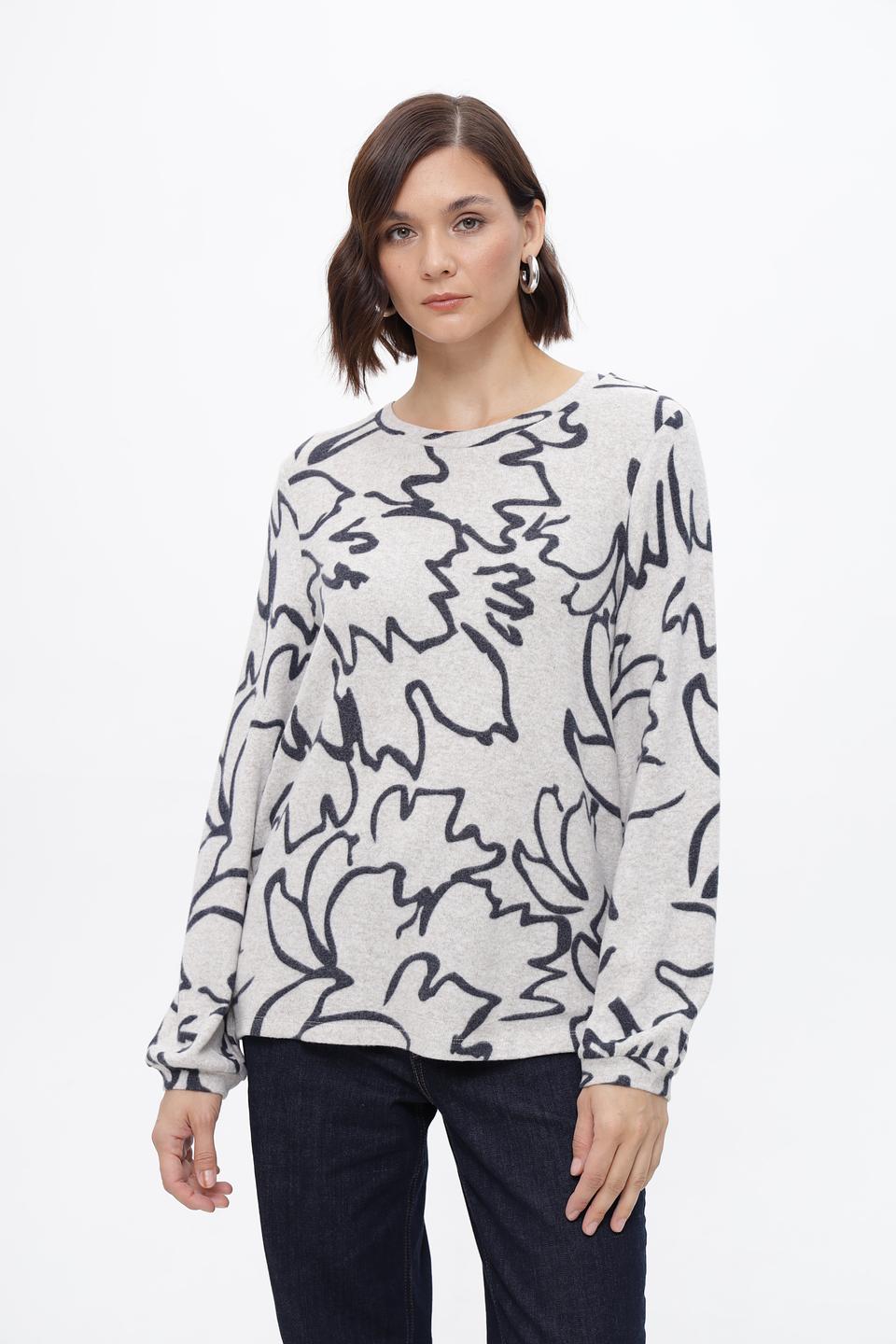 Пуловер Tom Tailor с принтом