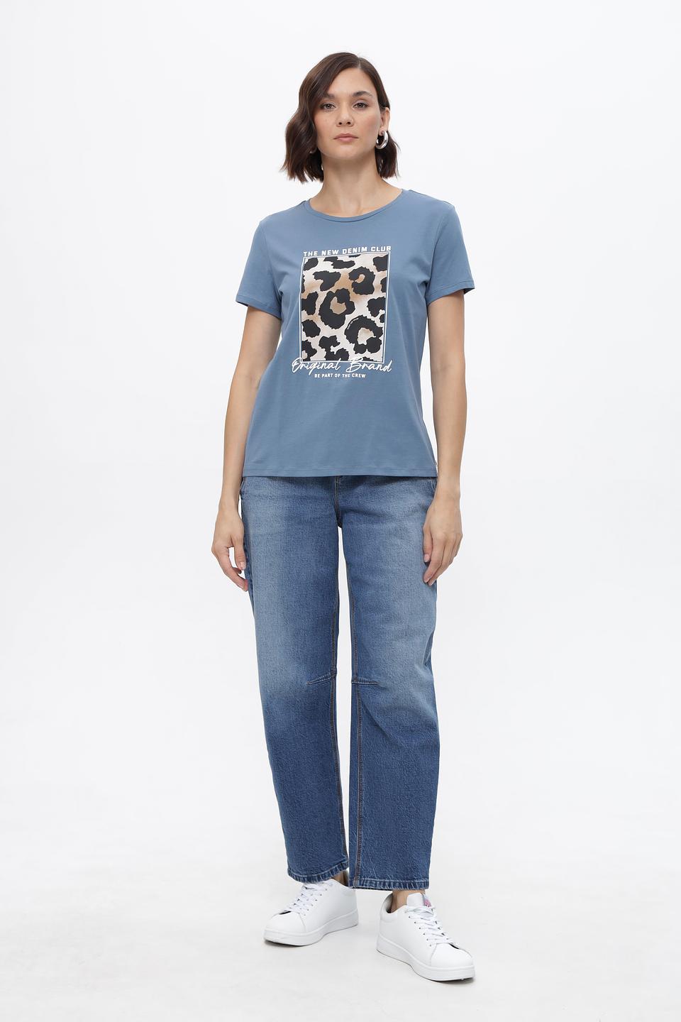 Футболка Tom Tailor denim голубая