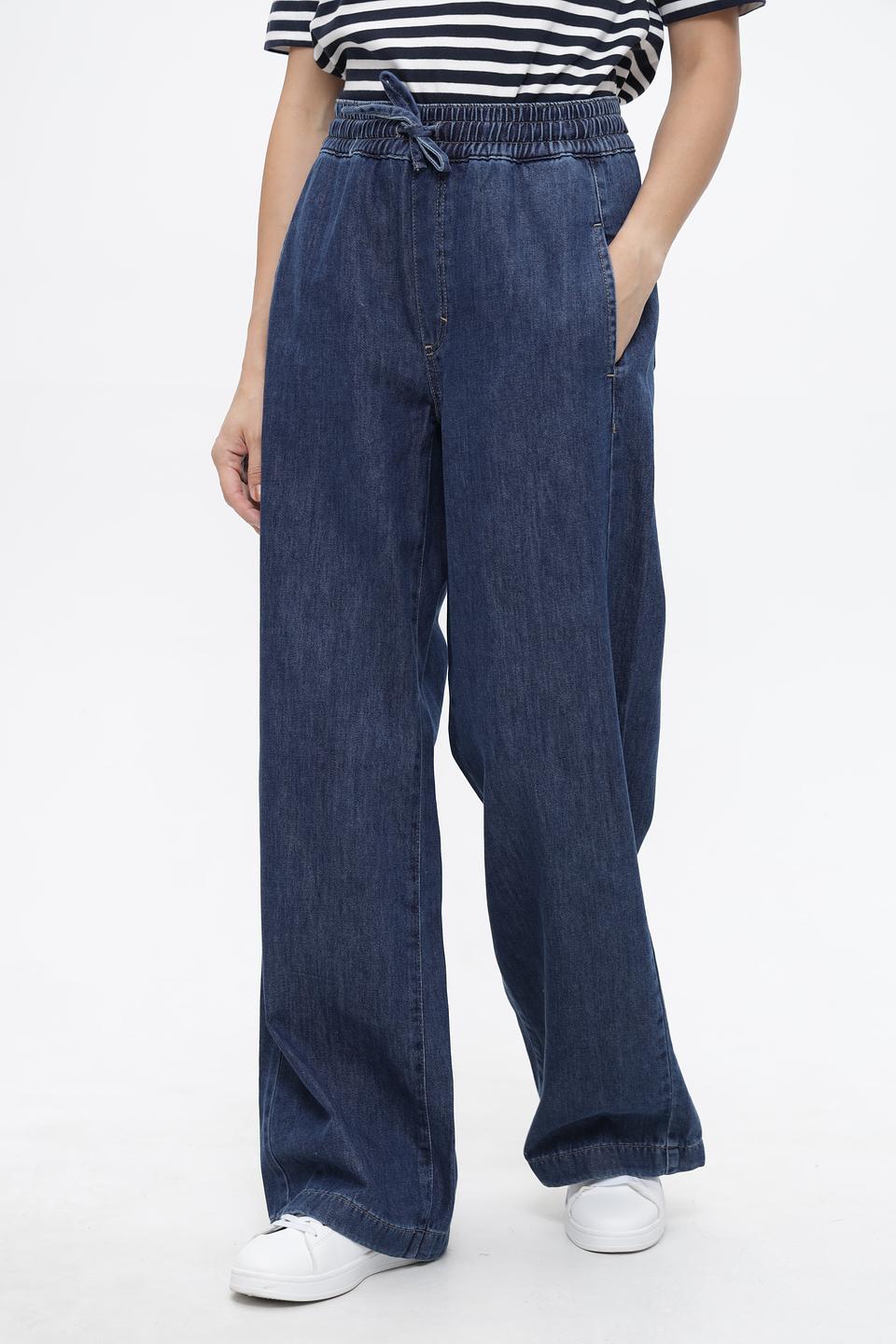 Джинсы палаццо Lecomte синие