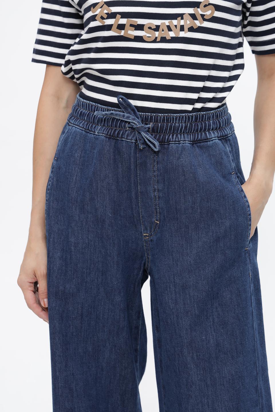 Джинсы палаццо Lecomte синие