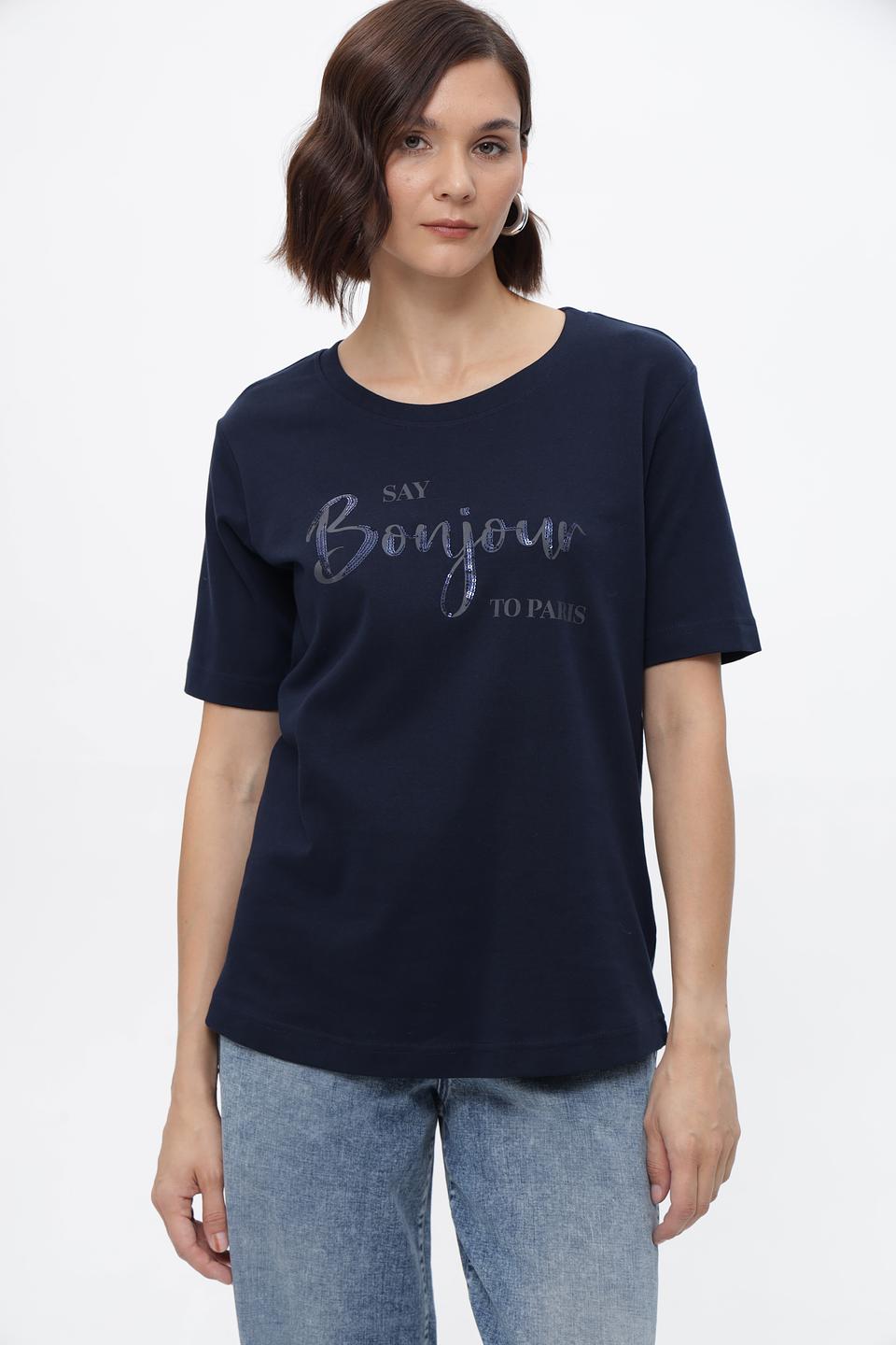 Футболка Steilmann с принтом Bonjour