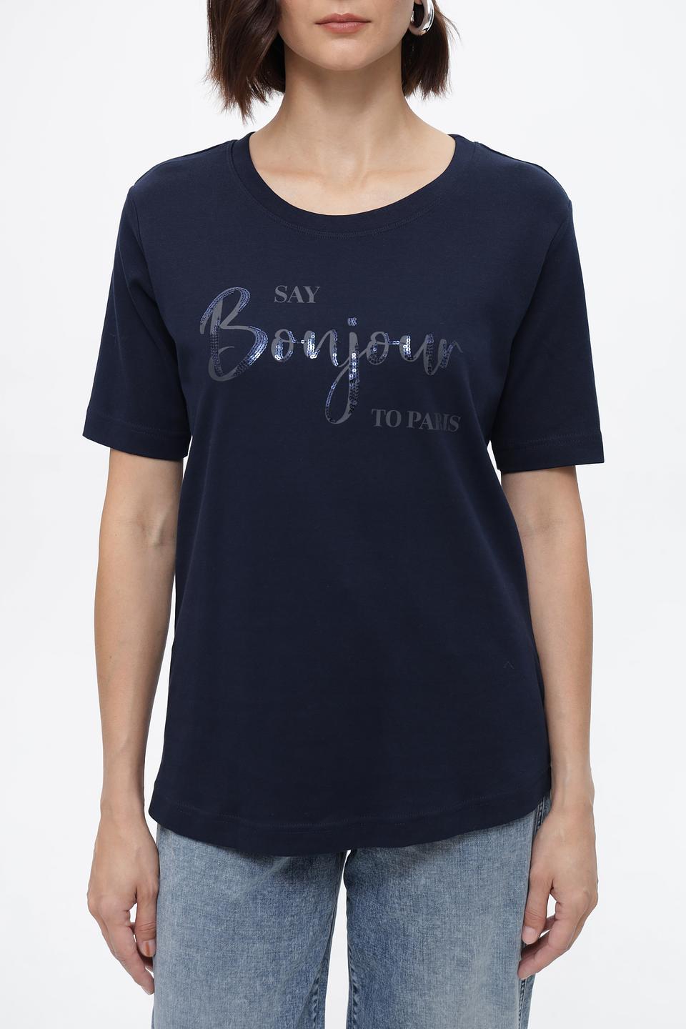 Футболка Steilmann с принтом Bonjour