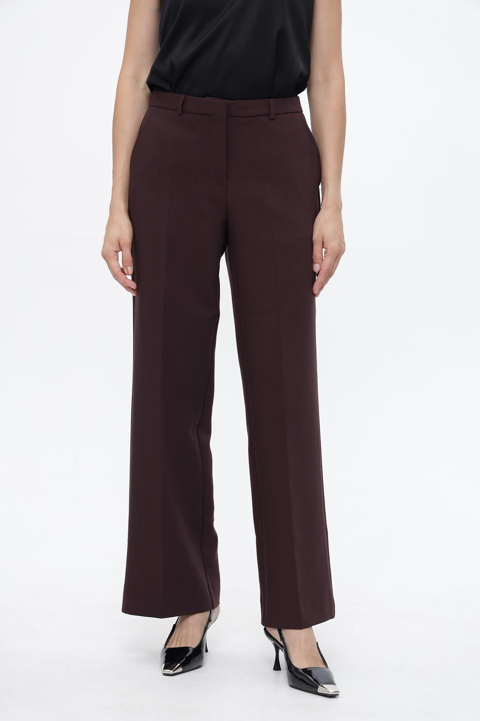 Брюки Bugatti клёш бордовые