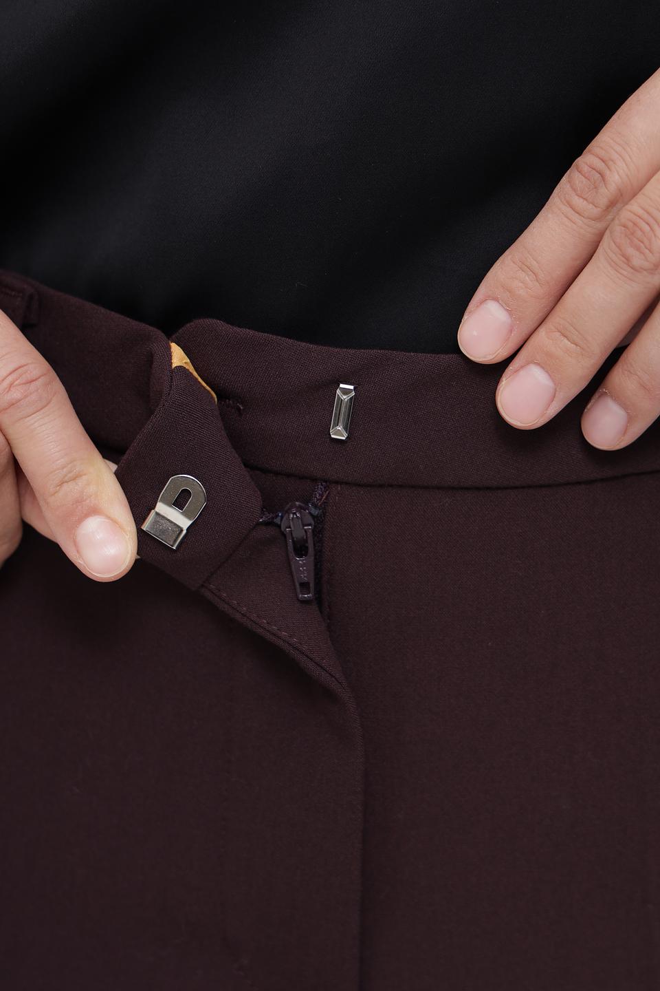 Брюки Bugatti клёш бордовые