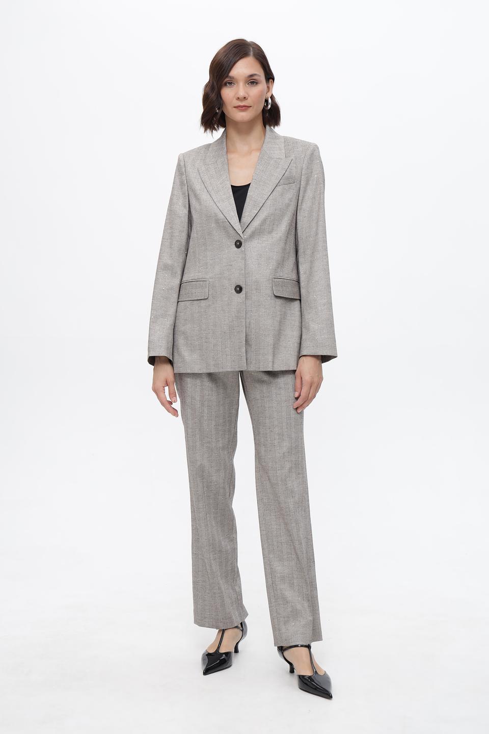 Брюки прямые Marc Cain в клетку