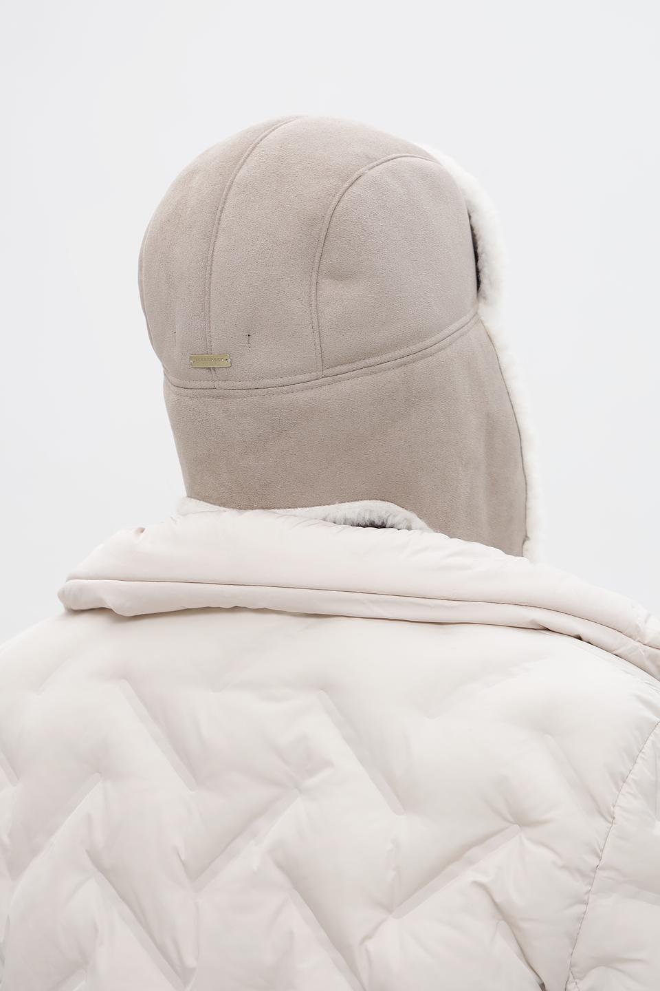 Шапка Seeberger с меховой отделкой