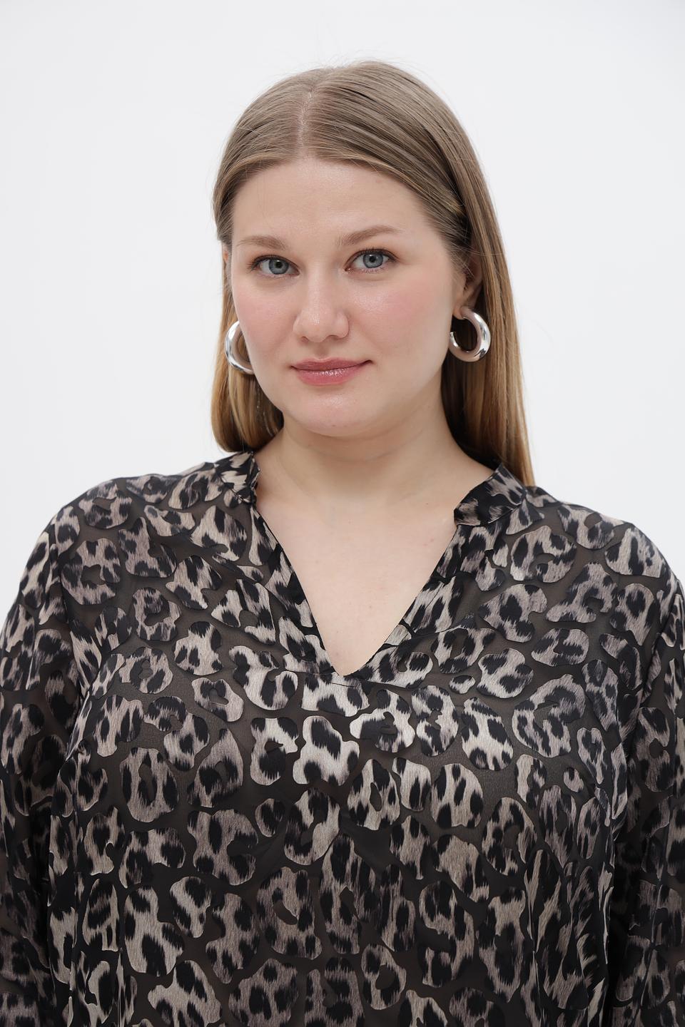 Блузка Doris Streich леопард