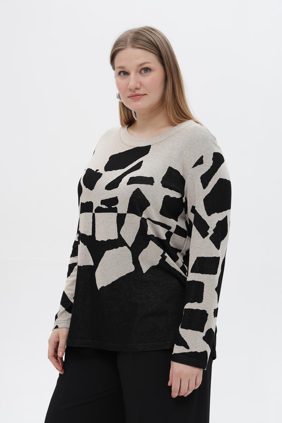 Пуловер Doris Streich с принтом
