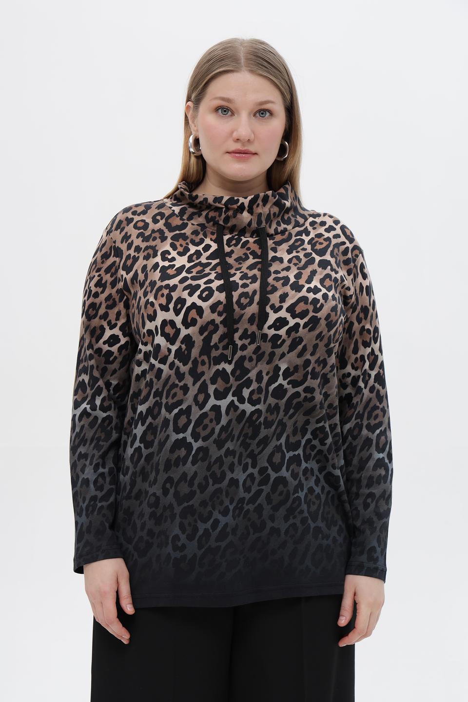 Блузка Doris Streich с леопардовым принтом