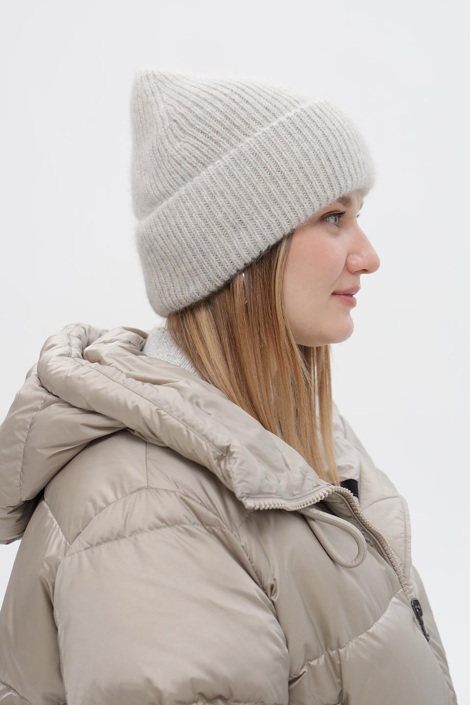 Шапка Marhatter вязаная бежевая