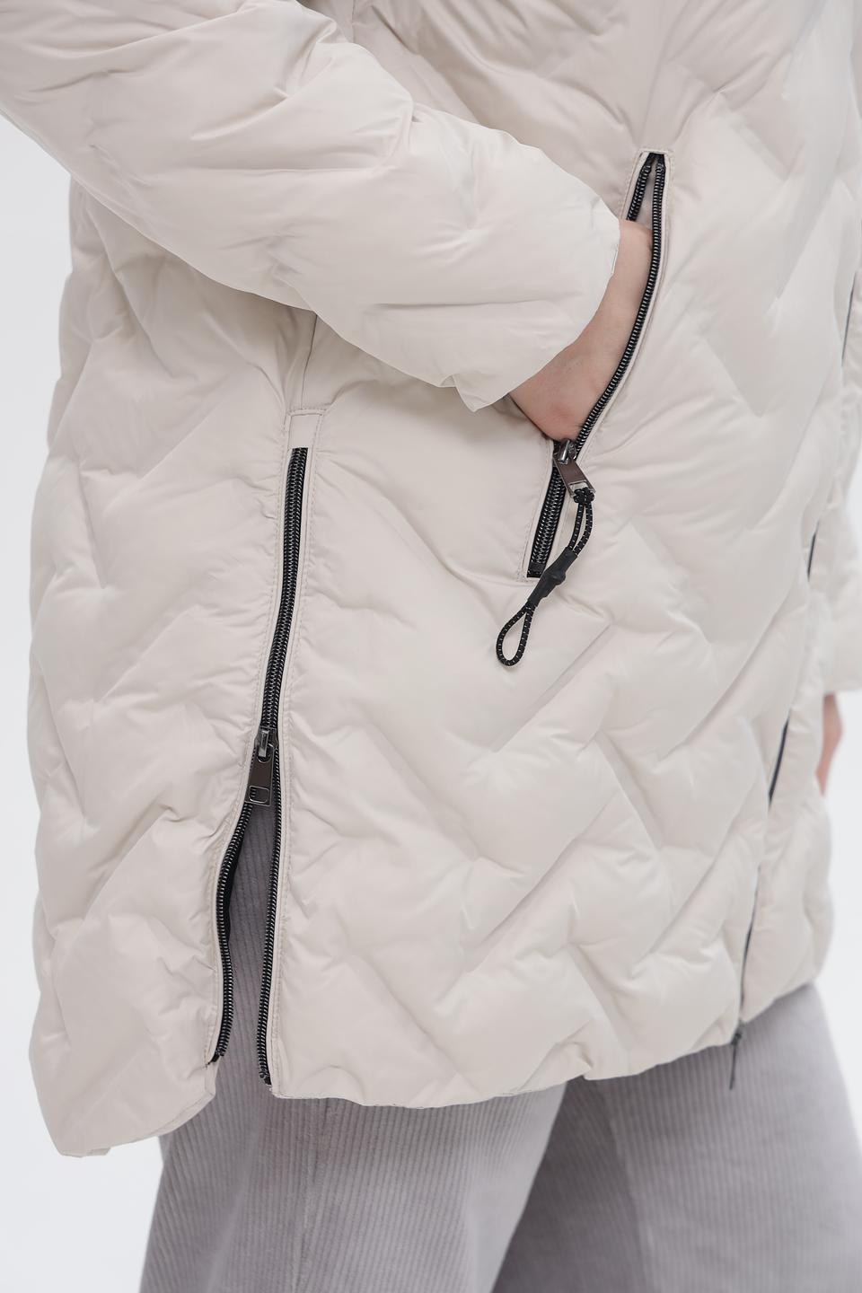 Куртка стеганая Lebek бежевая