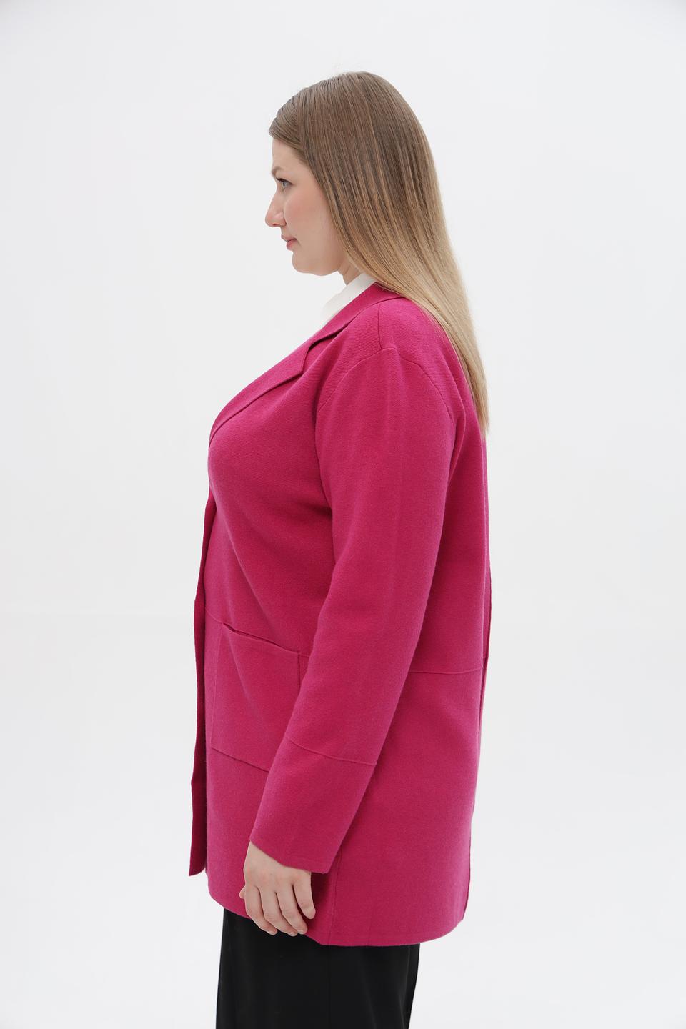 Жакет Lebek вязаный фуксия