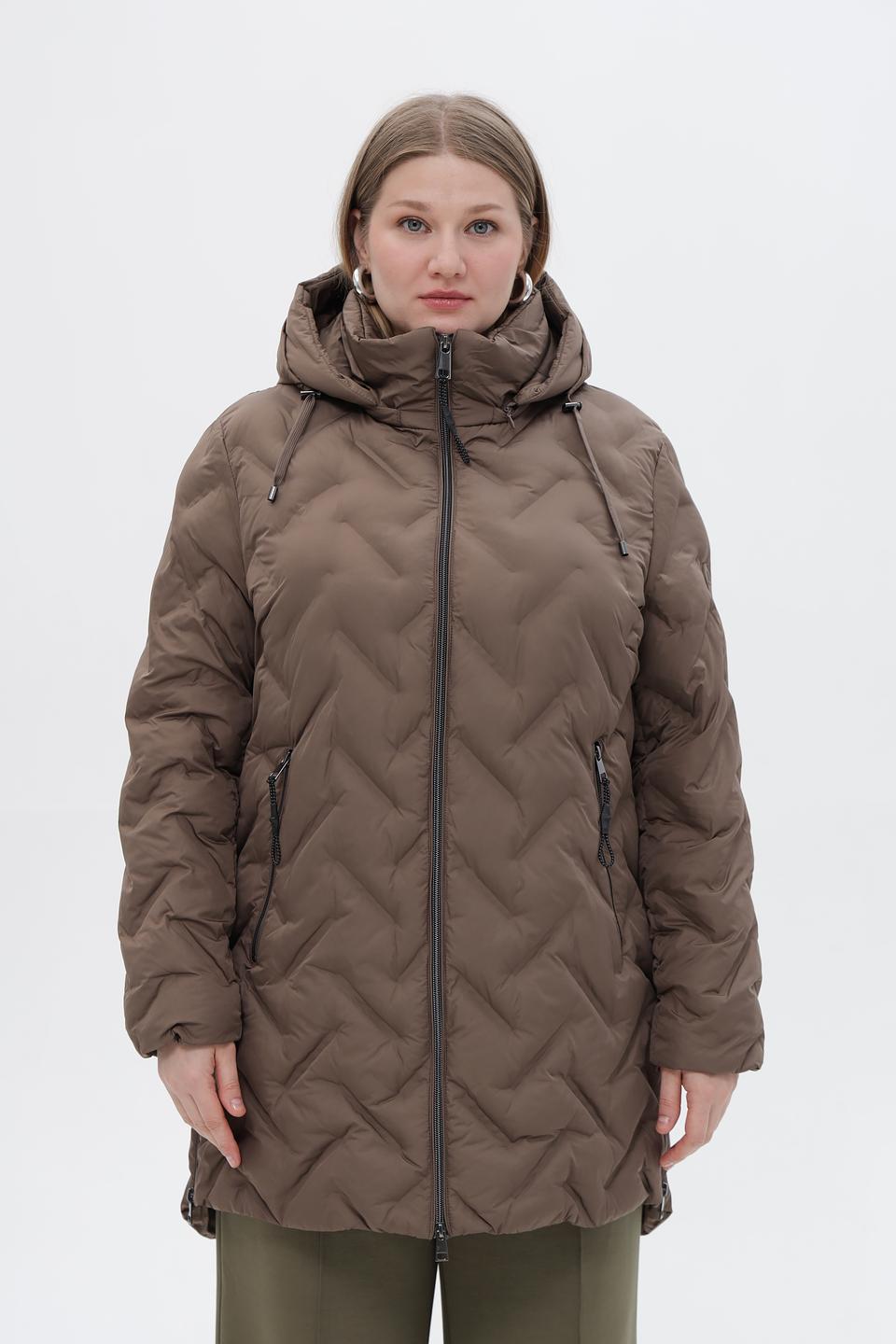 Куртка Lebek стеганая коричневая