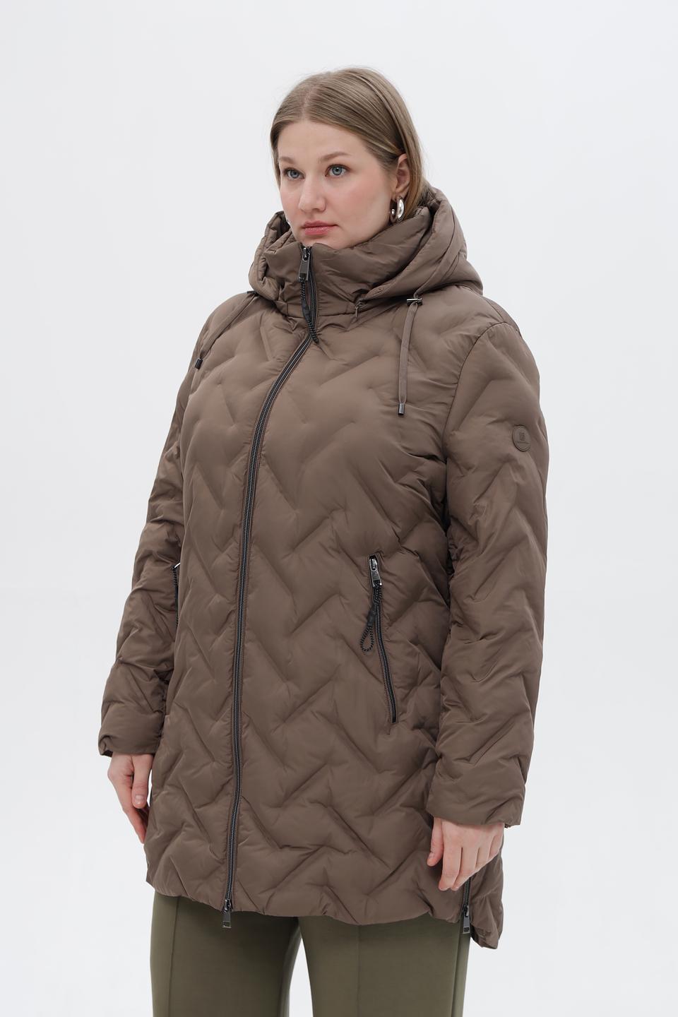 Куртка Lebek стеганая коричневая