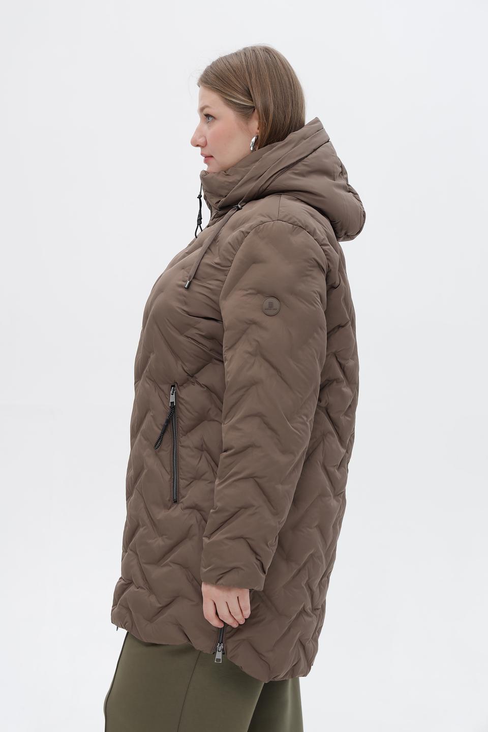 Куртка Lebek стеганая коричневая