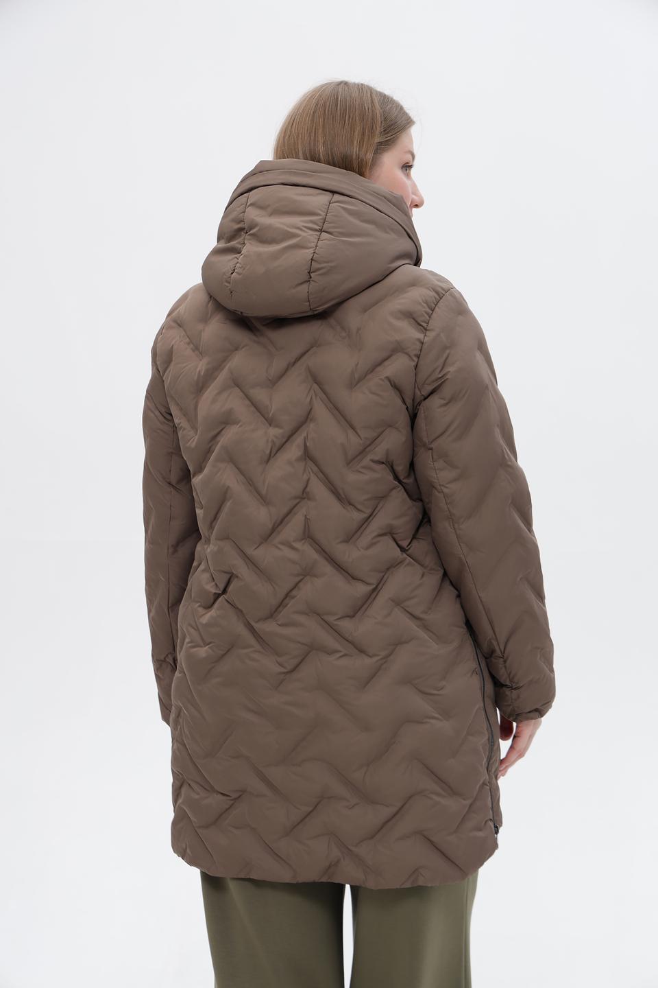 Куртка Lebek стеганая коричневая