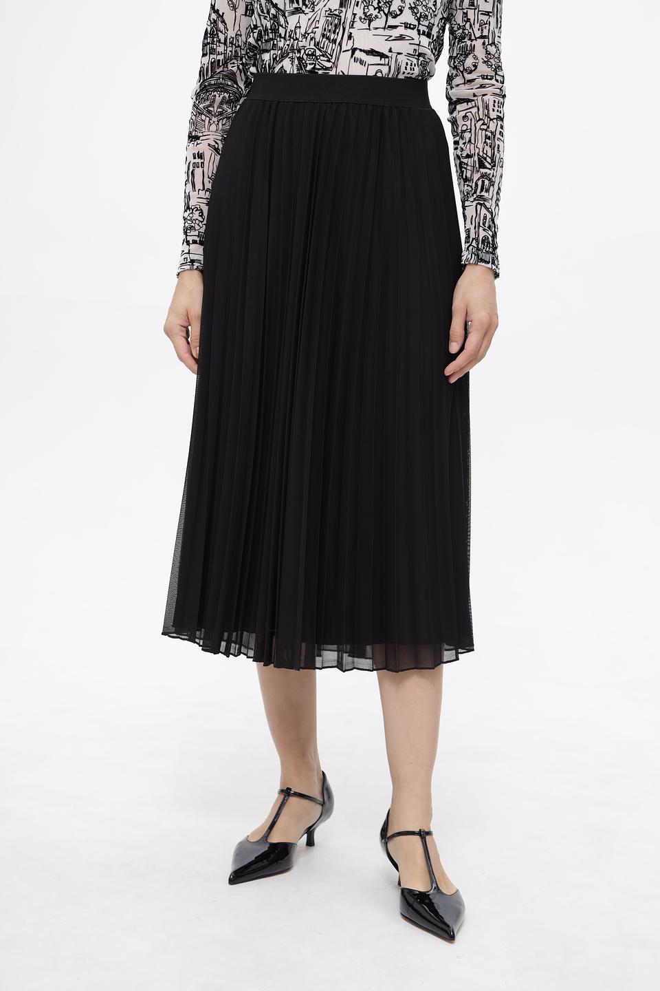 Юбка Frank Walder плиссированная черная