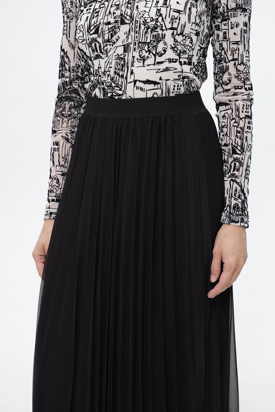 Юбка Frank Walder плиссированная черная