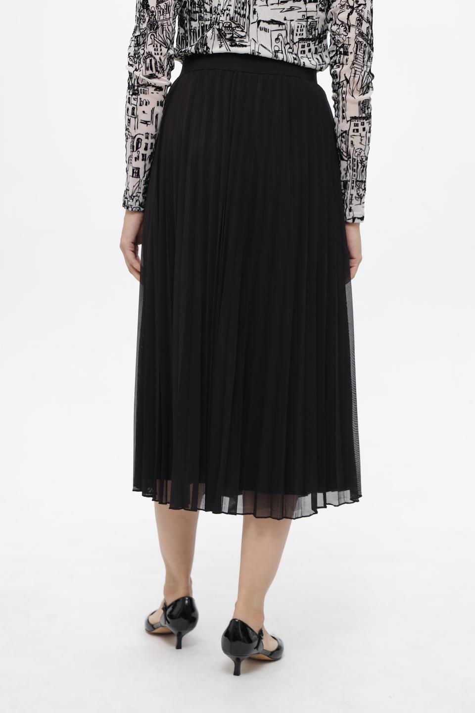 Юбка Frank Walder плиссированная черная