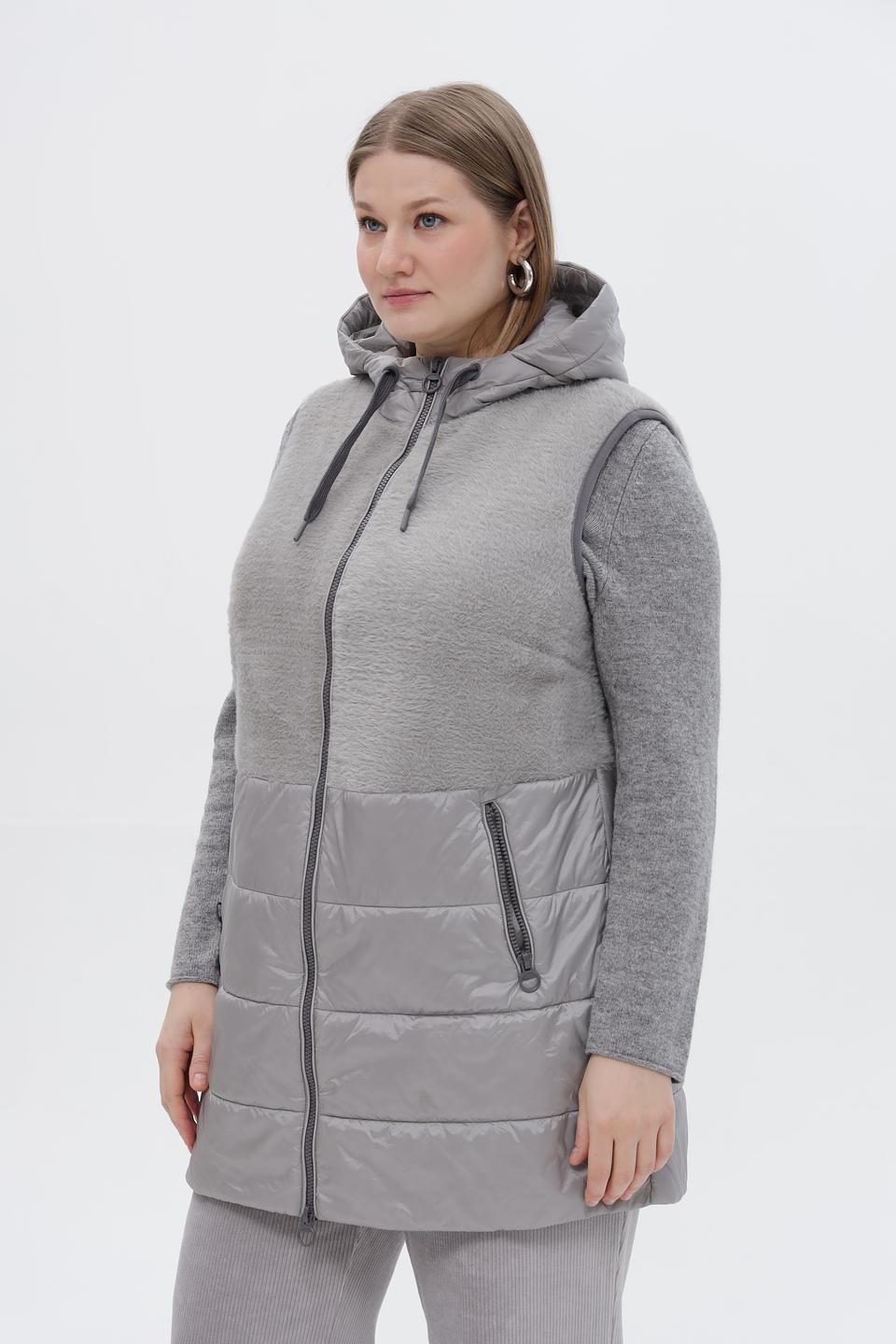 Жилет утепленный Lebek серый