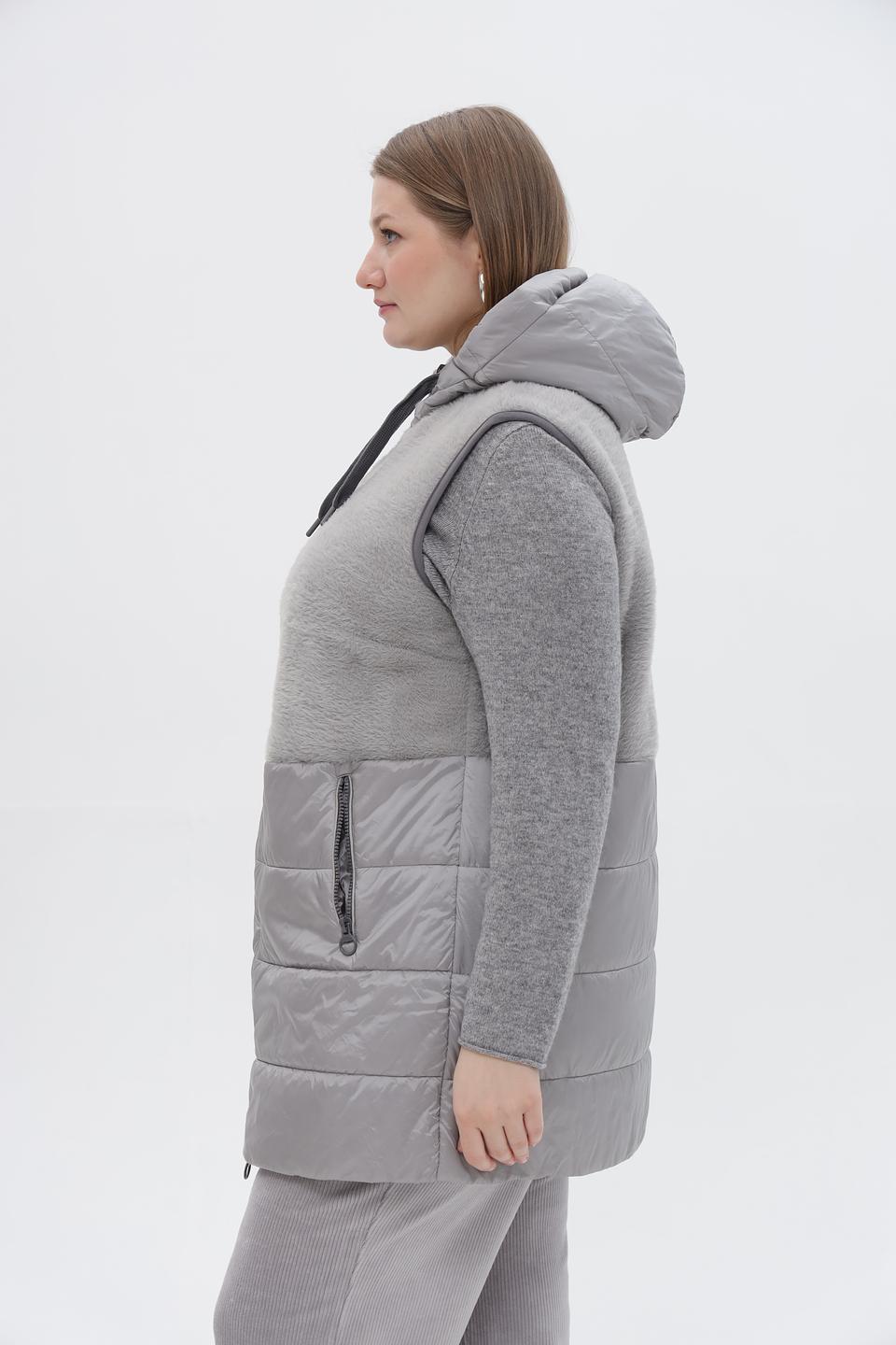 Жилет утепленный Lebek серый