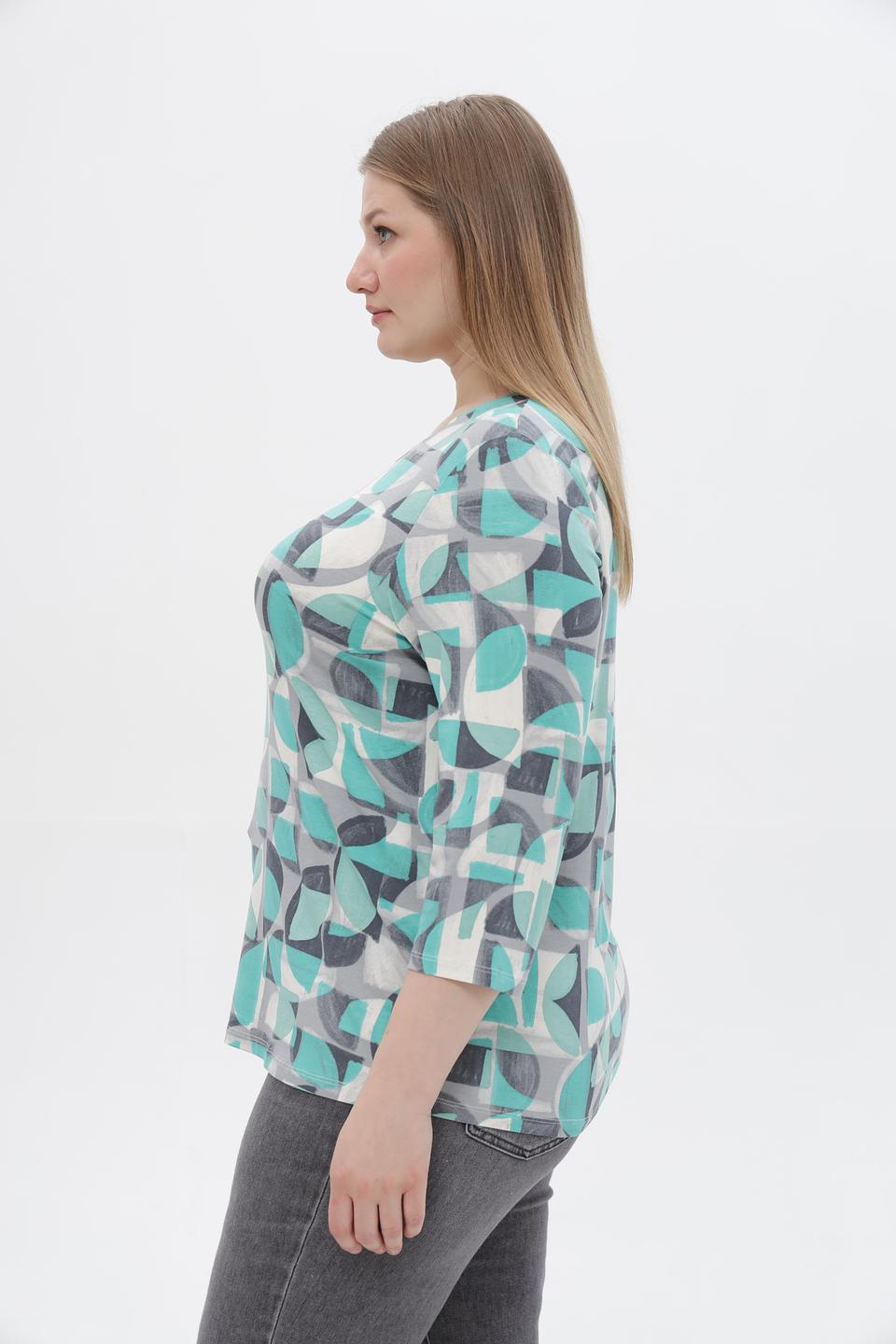 Блуза Lebek с геометрическим принтом