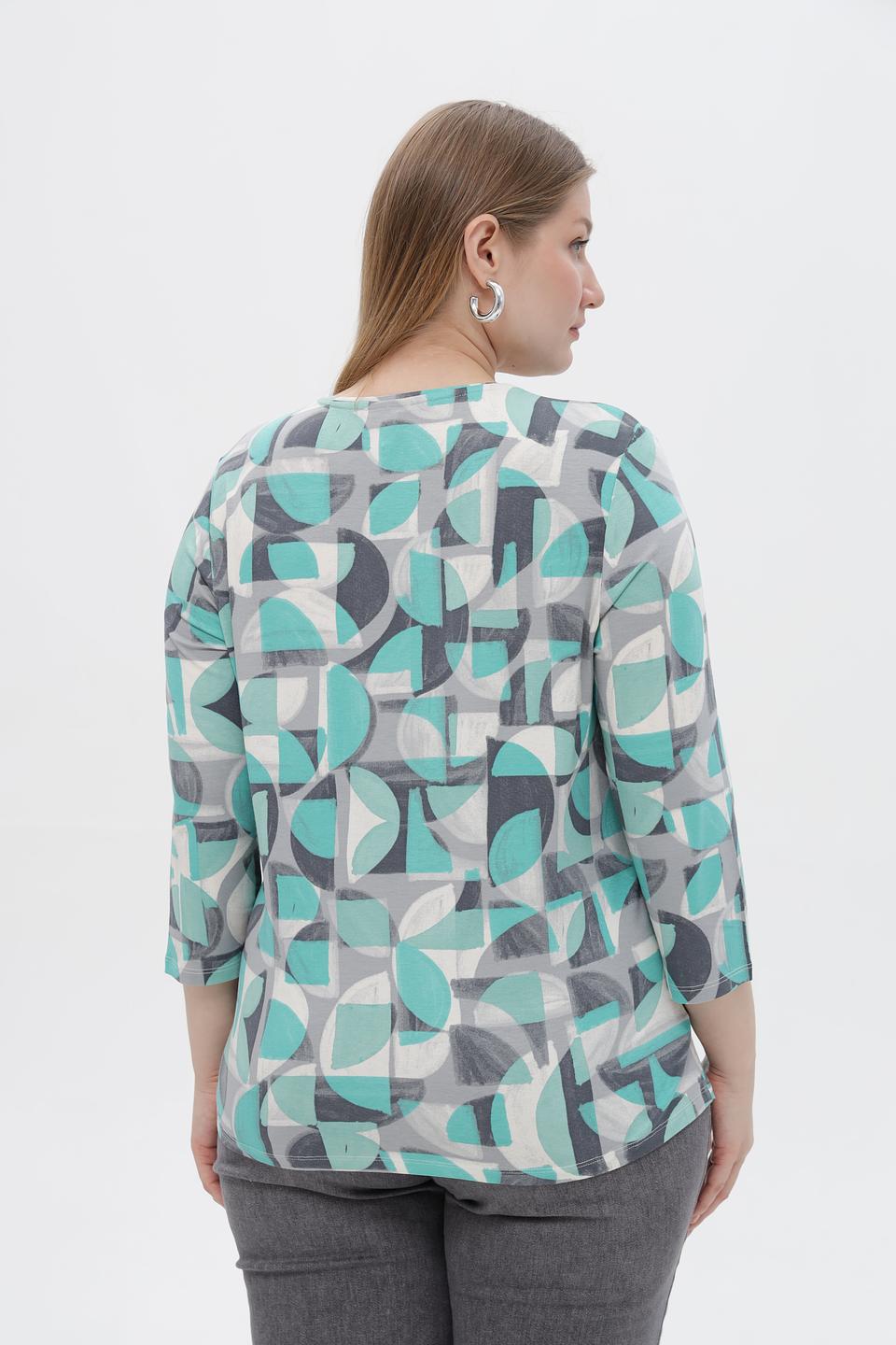 Блуза Lebek с геометрическим принтом