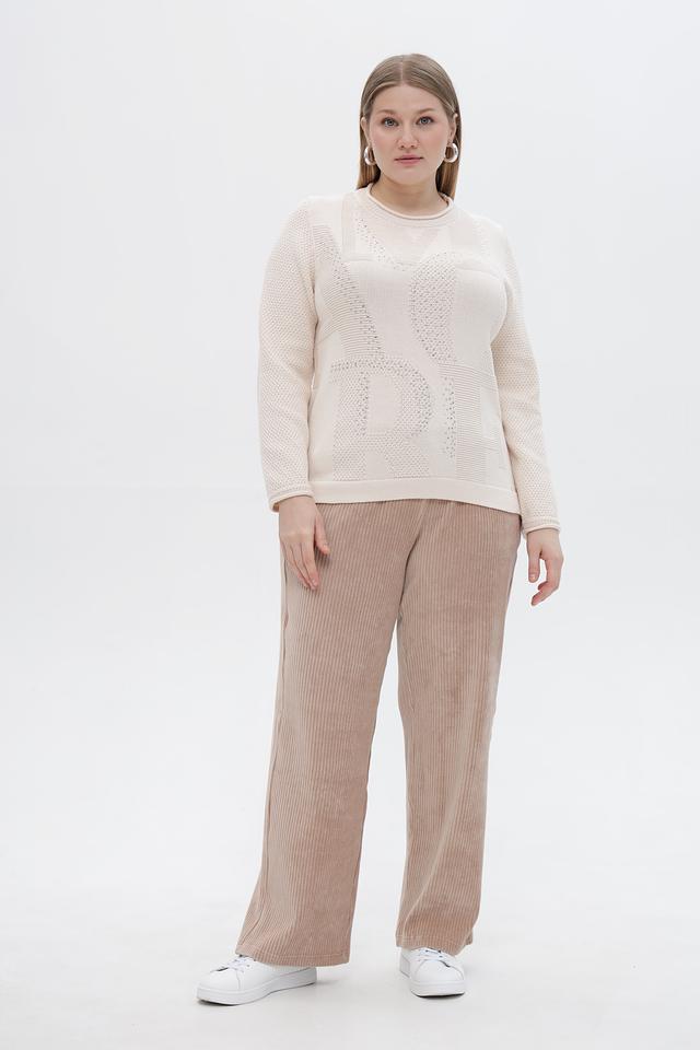 Брюки вельветовые Rabe collection бежевые