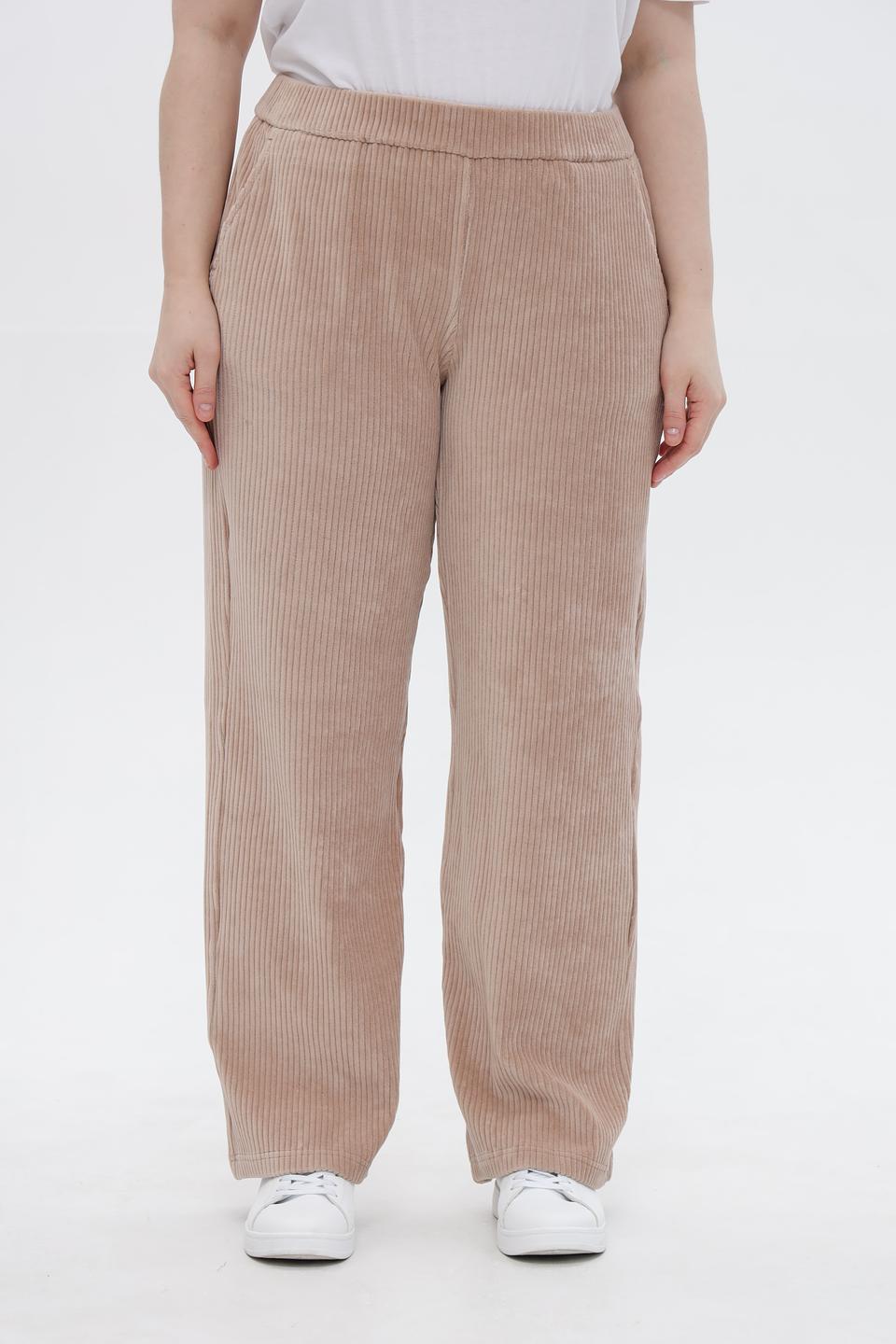 Брюки вельветовые Rabe collection бежевые